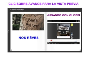 CLIC SOBRE AVANCE PARA LA VISTA PREVIA
 