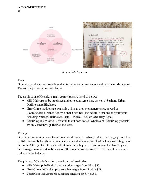 glossier marketing plan income and expenditure statement excel