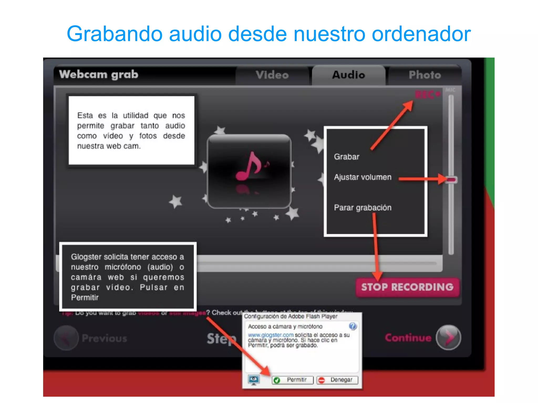 Grabando audio desde nuestro ordenador
 