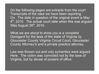 Gloucester County VA, Court Transcript Files