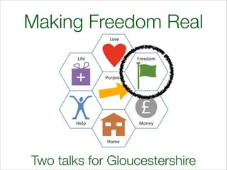 Making Freedom Real

Two talks for Gloucestershire

 