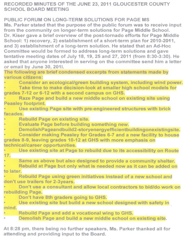 Gloucester, VA Page Middel School Information