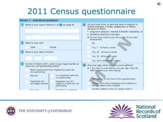 2011 Census questionnaire
 