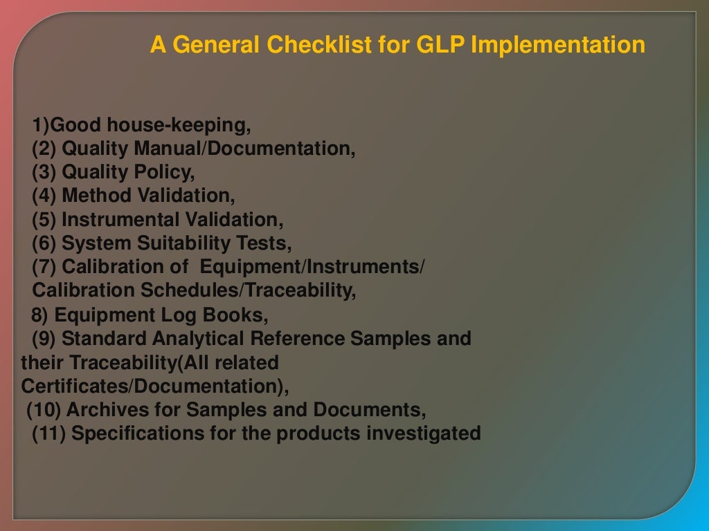 Glp guidelines in_qc_laboratory_as_per_ich