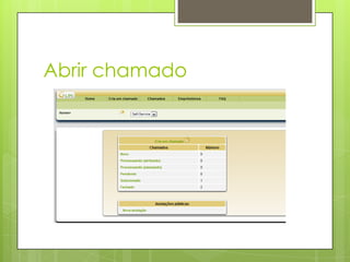 Abrir chamado
 