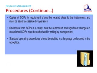 Resource Management
Procedures (Continue…)
 