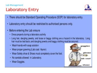 Lab Management
Laboratory Entry
 