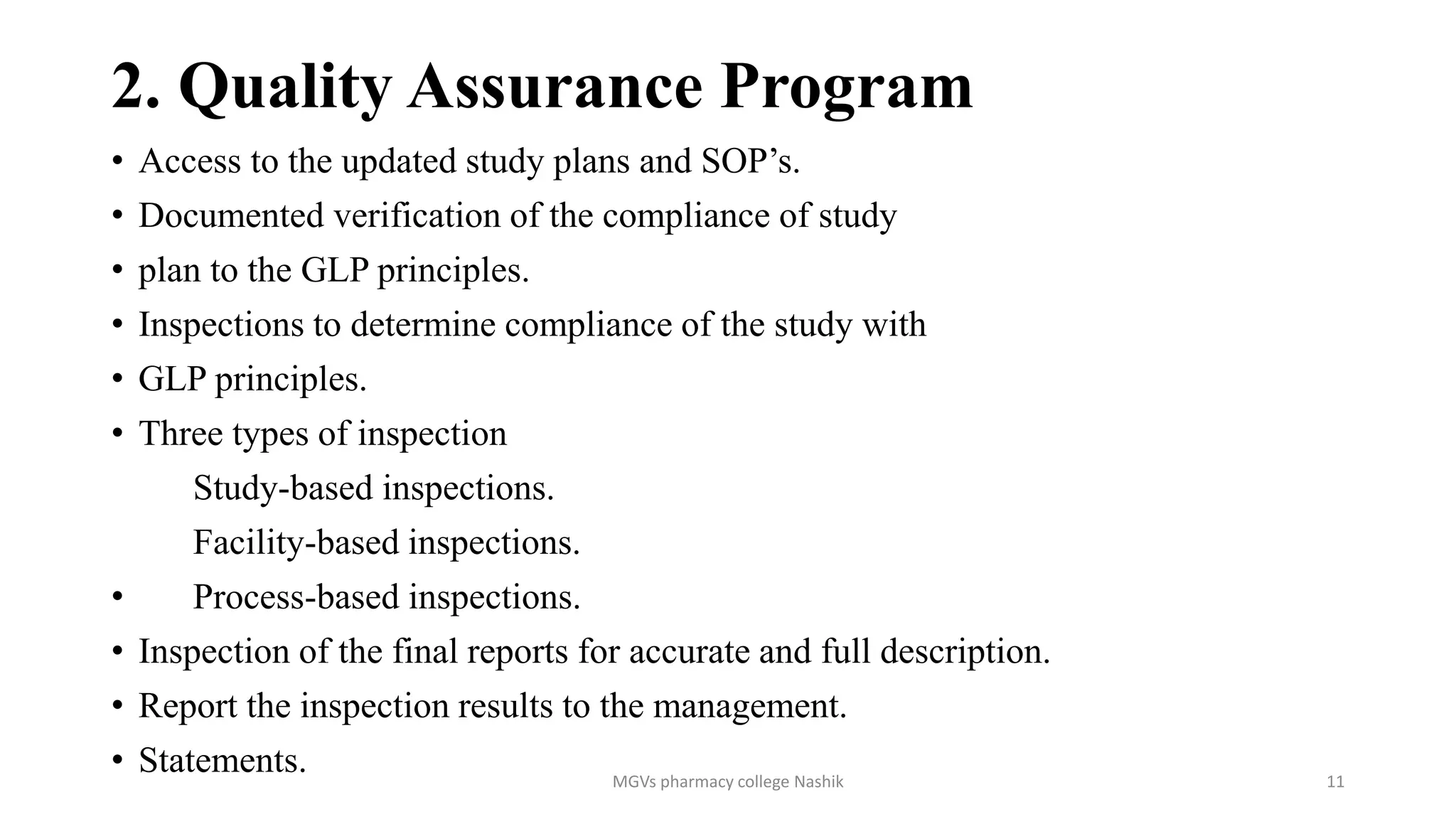 Good Laboratory Practice. Quality Control and quality Assurance | PPTX