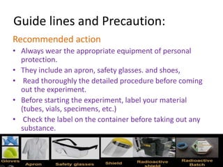 Precaution Step Experiment Example Glp(shiv kumar) | PPTX