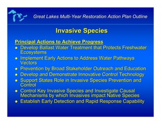Slides of Great Lakes Restoration Initiative | PDF