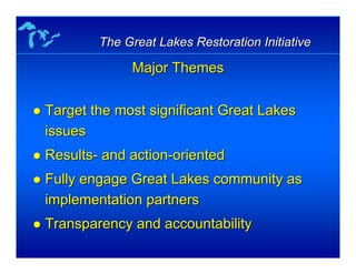 Slides of Great Lakes Restoration Initiative | PDF