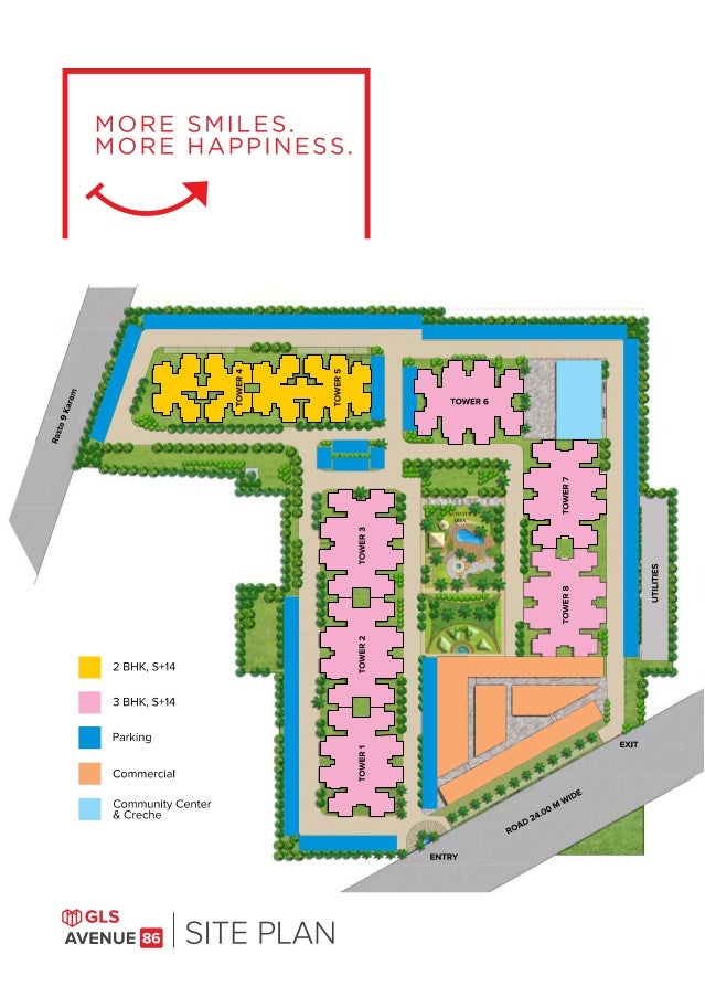 Gls avenue 86 site plan - GLS Sector 86 New Gurgaon