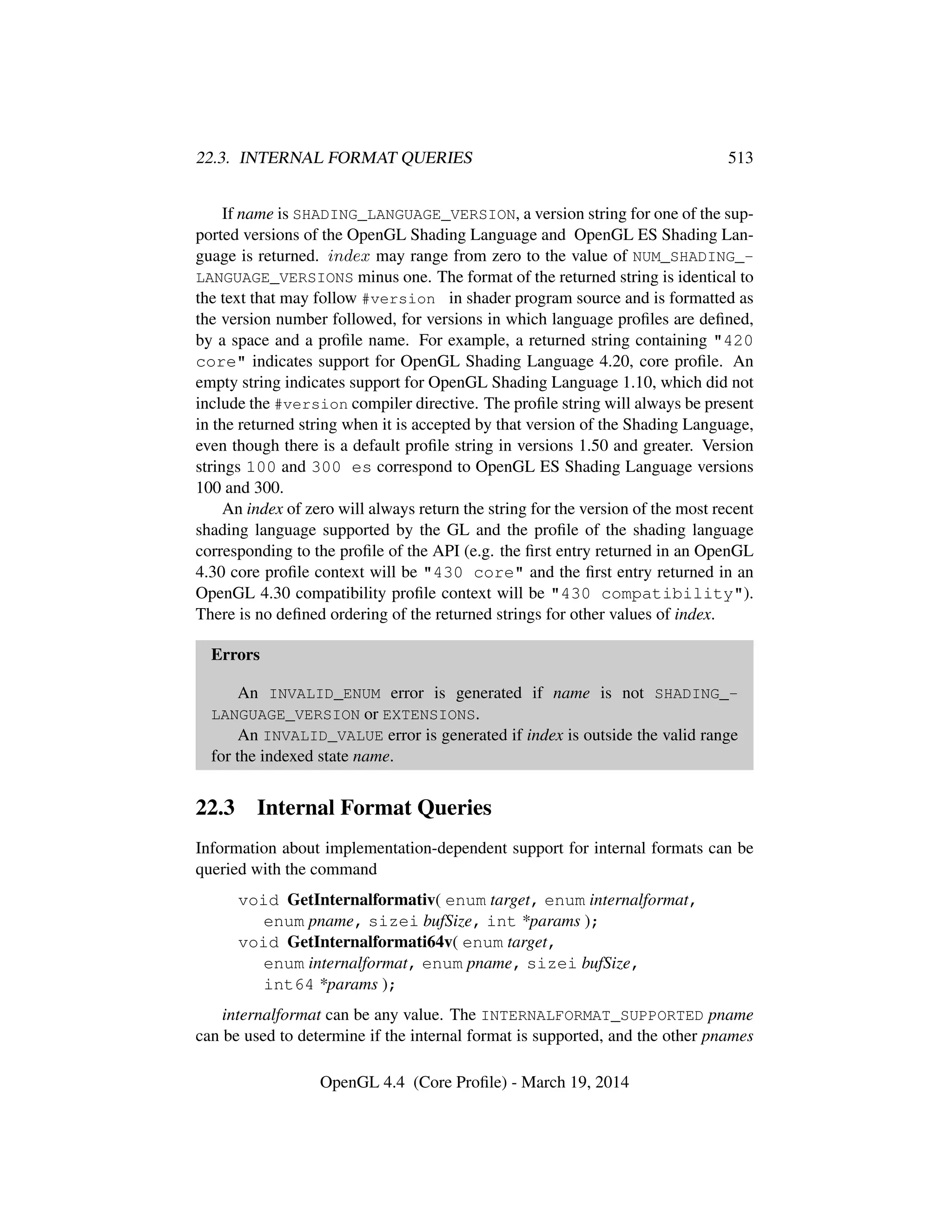 OpenGL Spec 4.4 Core