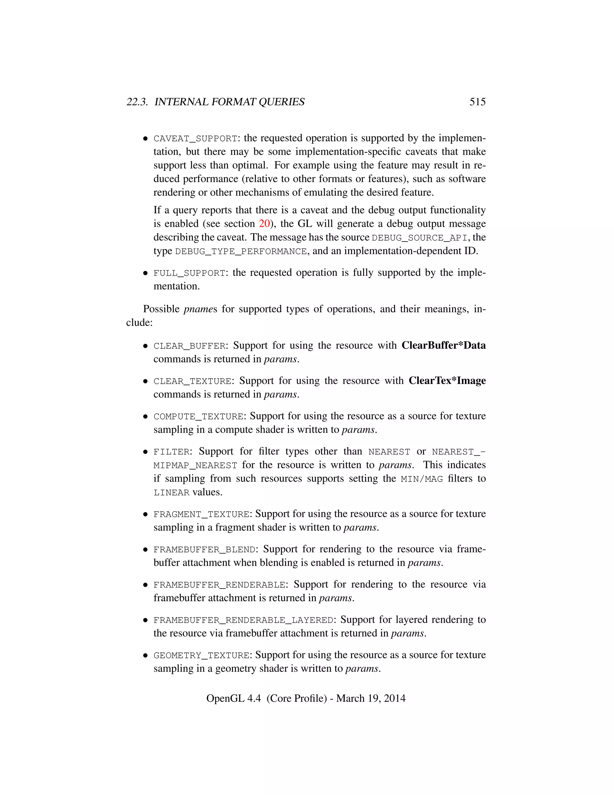 OpenGL Spec 4.4 Core