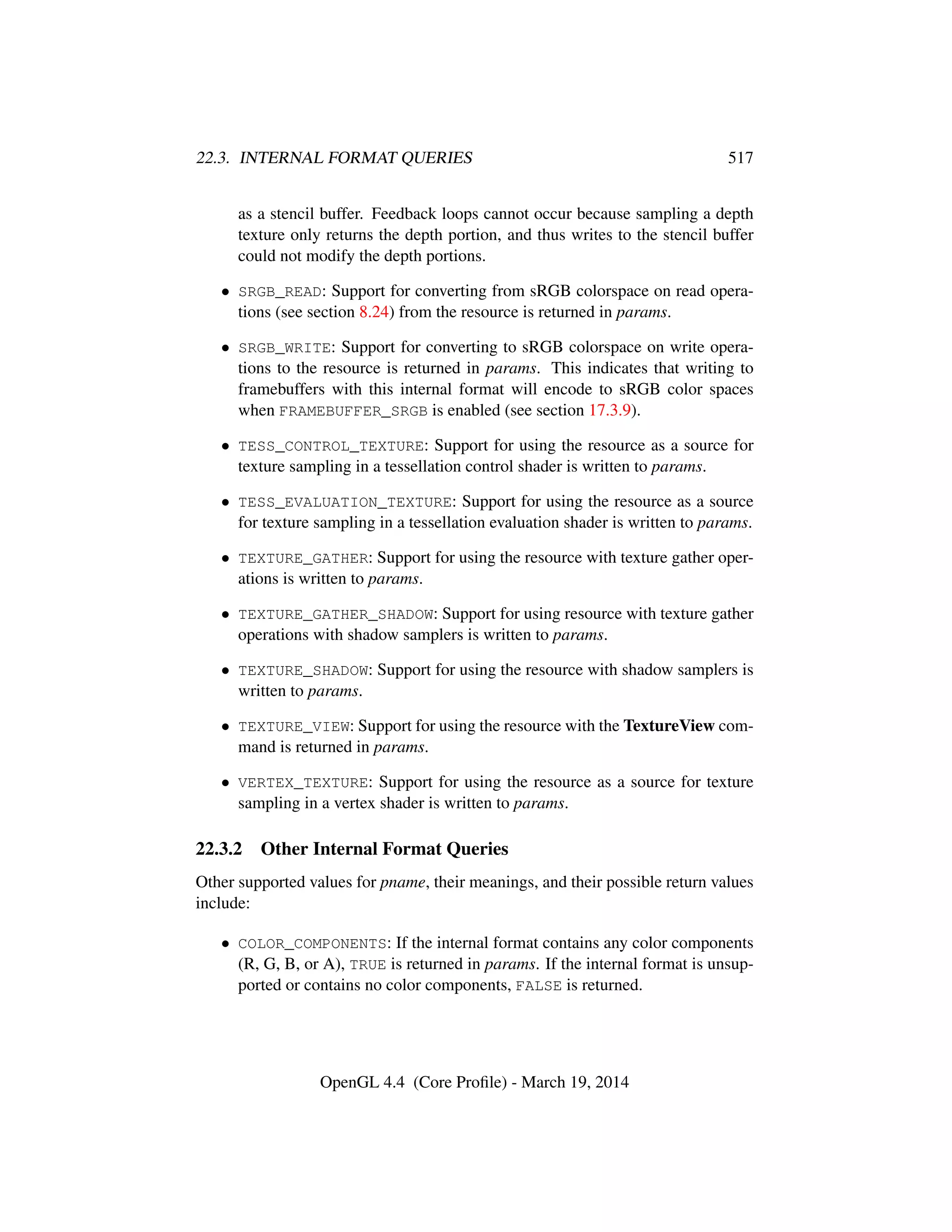 OpenGL Spec 4.4 Core