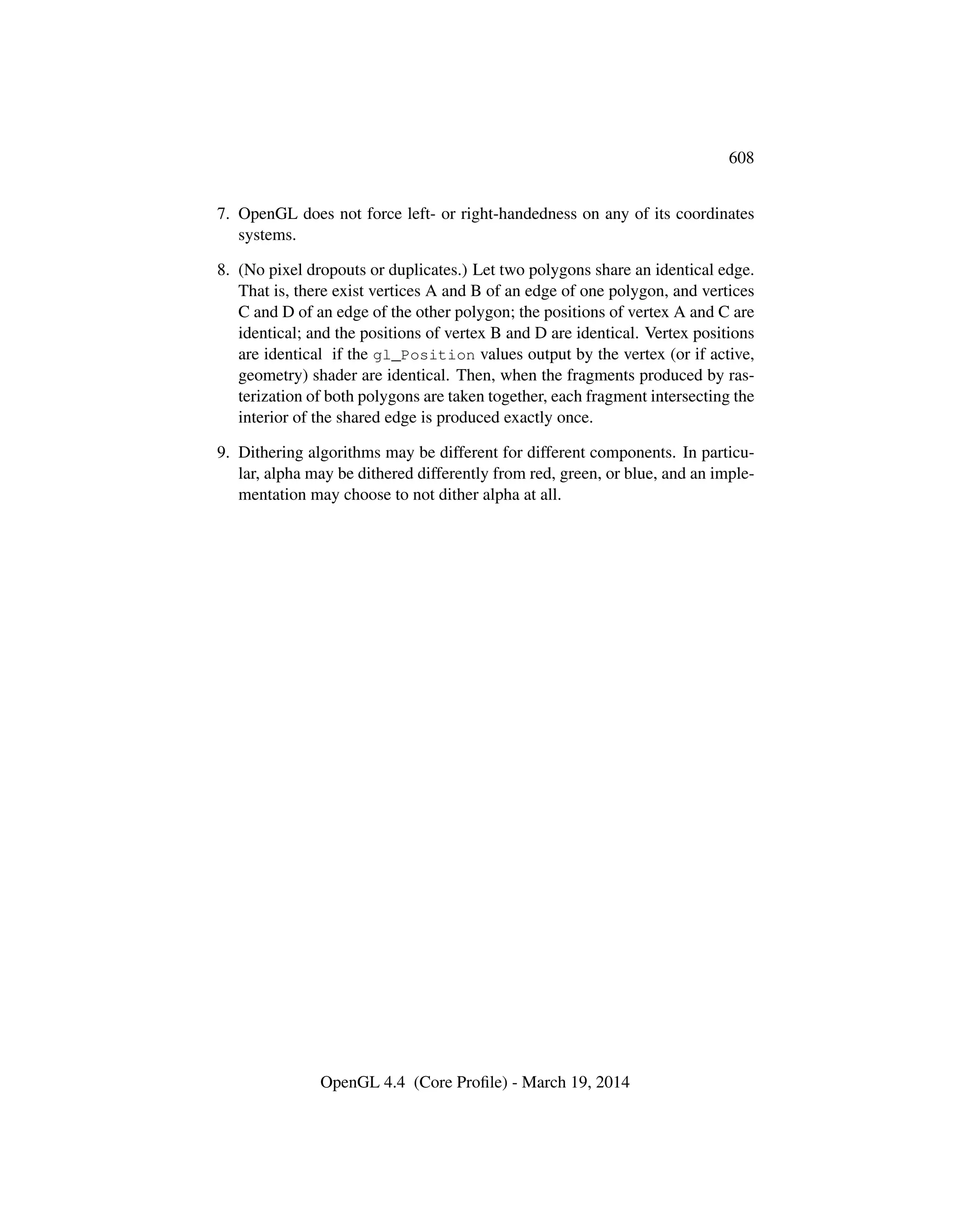 OpenGL Spec 4.4 Core