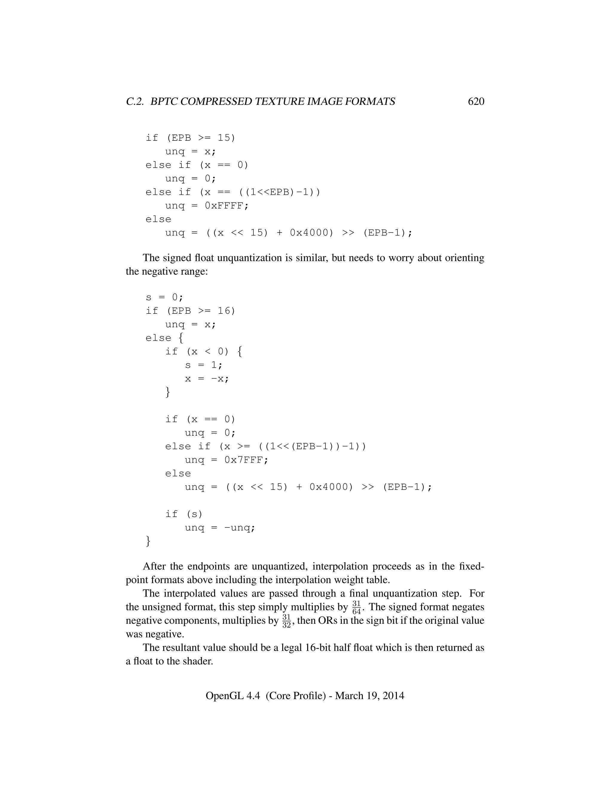 OpenGL Spec 4.4 Core
