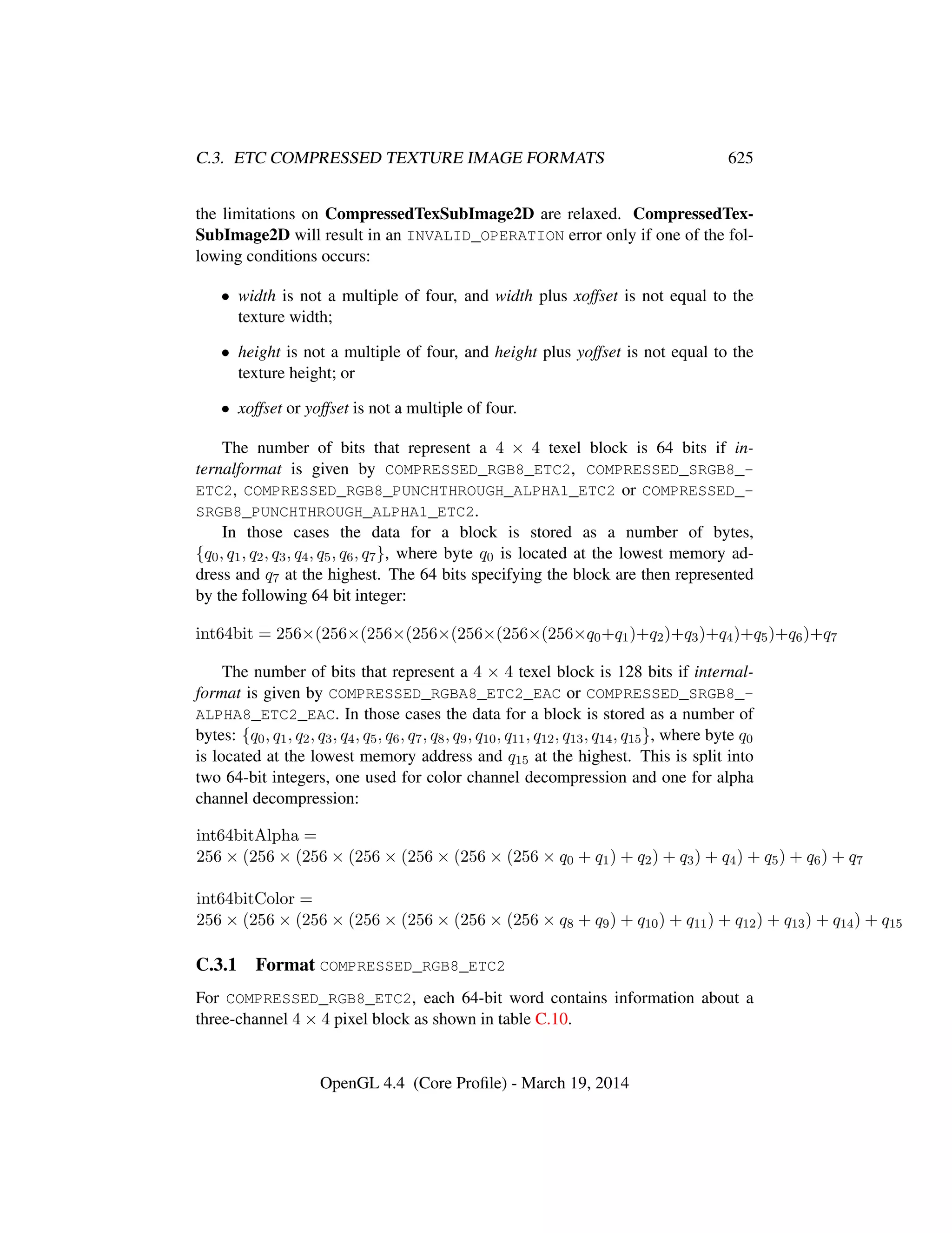 OpenGL Spec 4.4 Core
