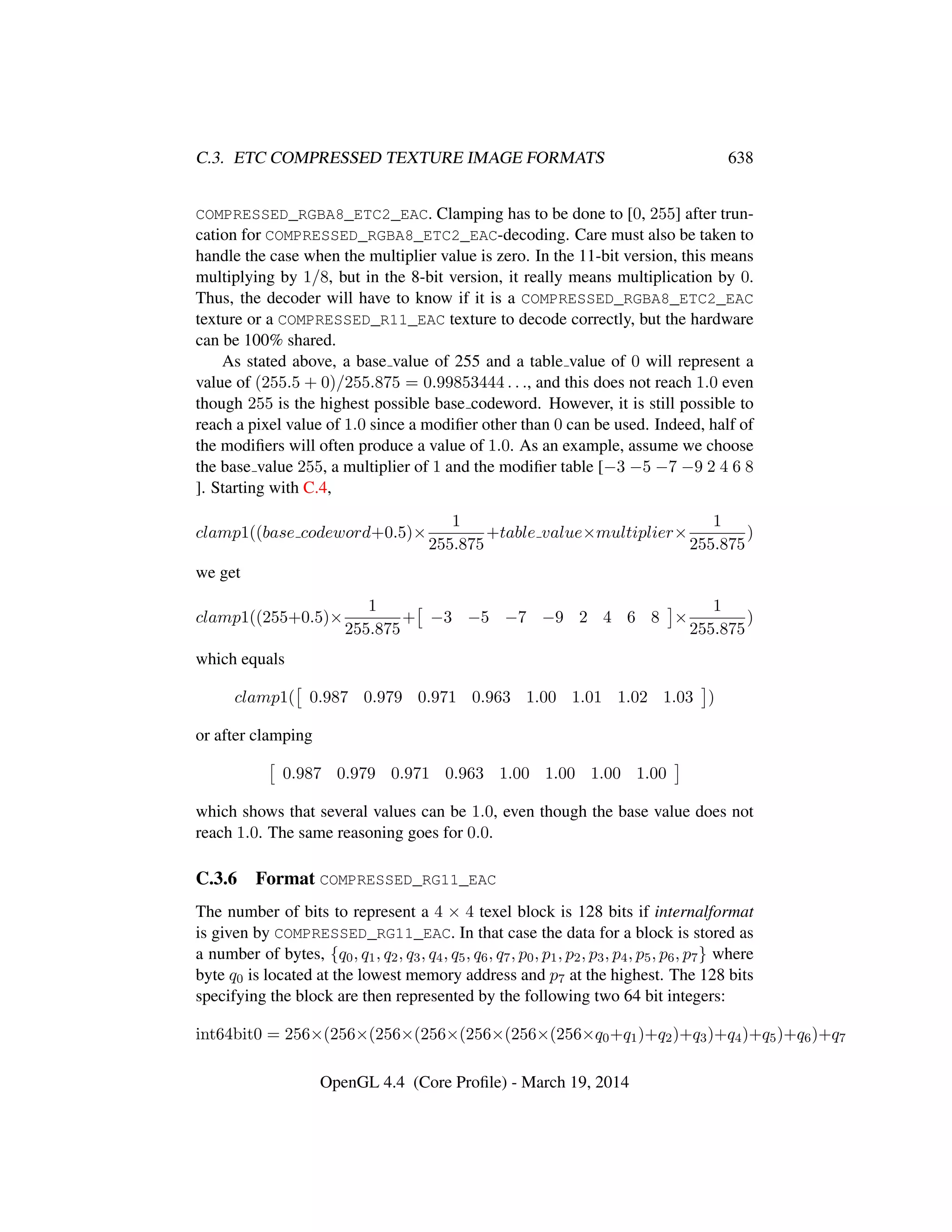 OpenGL Spec 4.4 Core