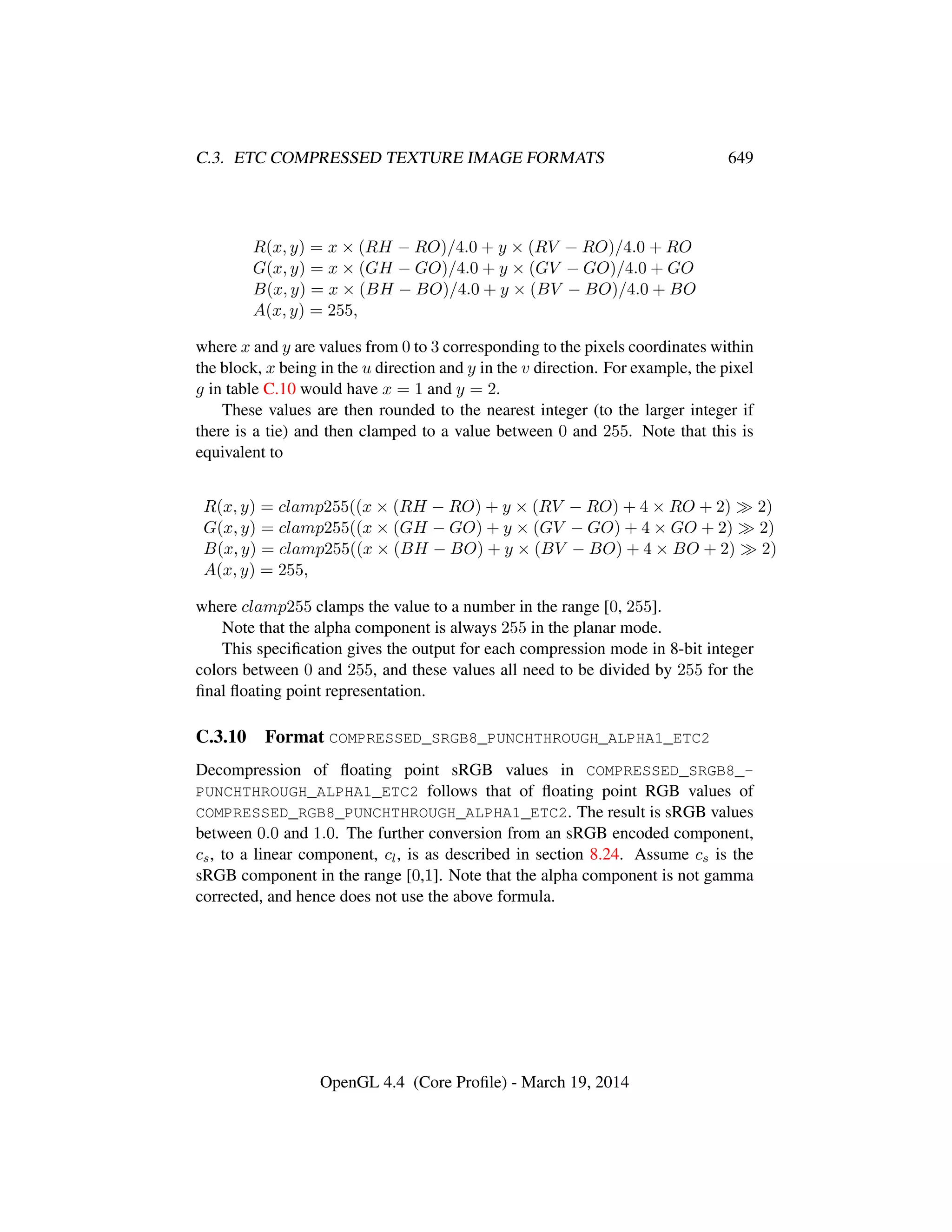 OpenGL Spec 4.4 Core