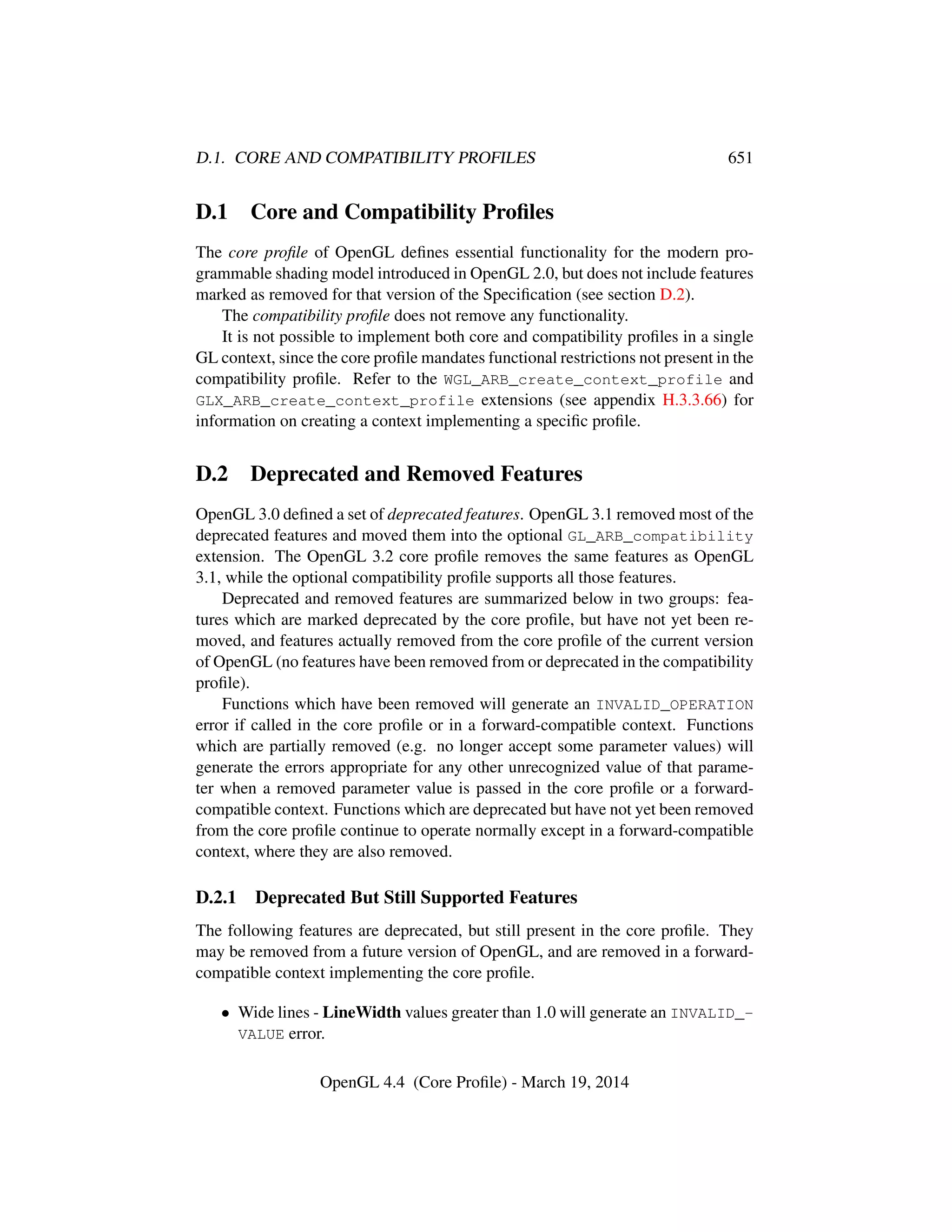 OpenGL Spec 4.4 Core