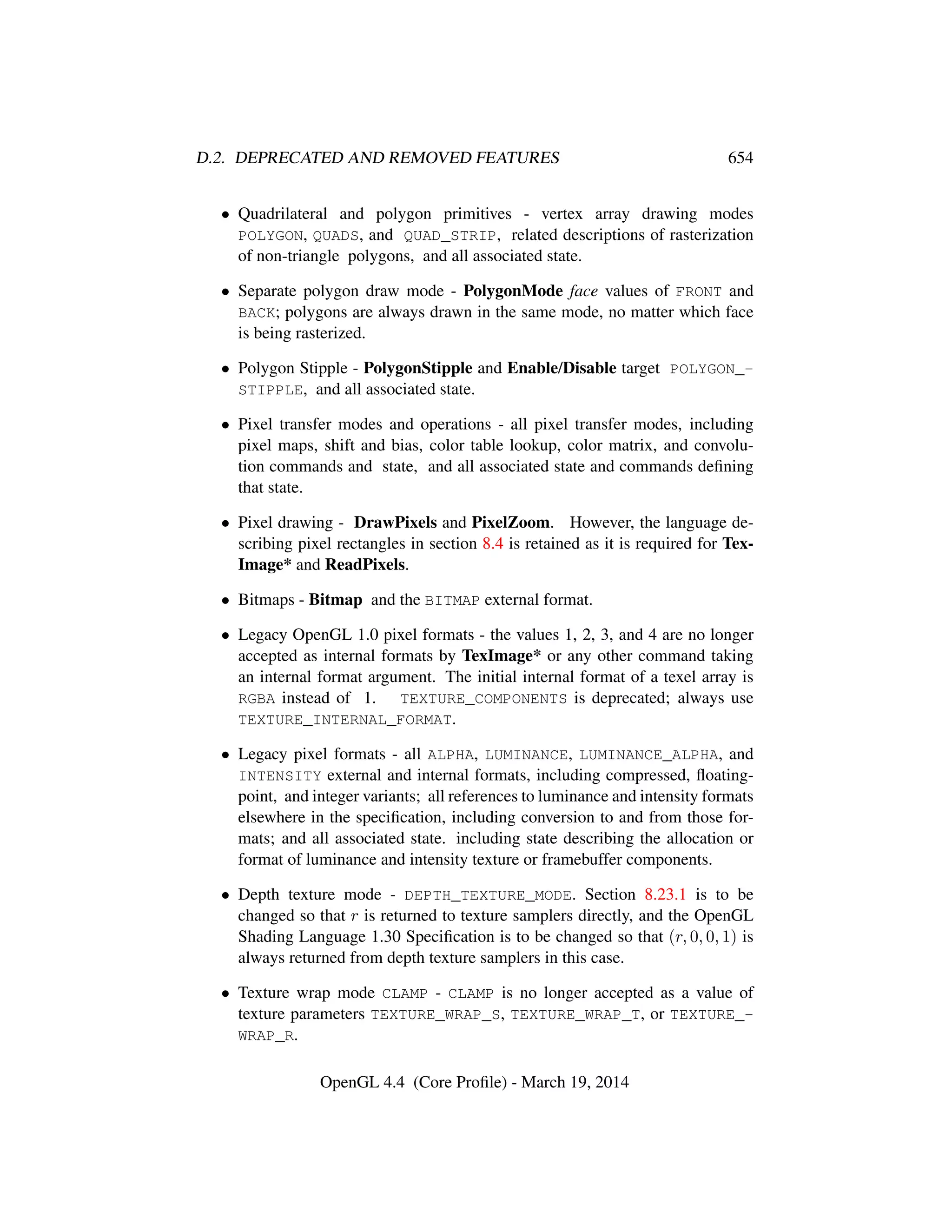 OpenGL Spec 4.4 Core