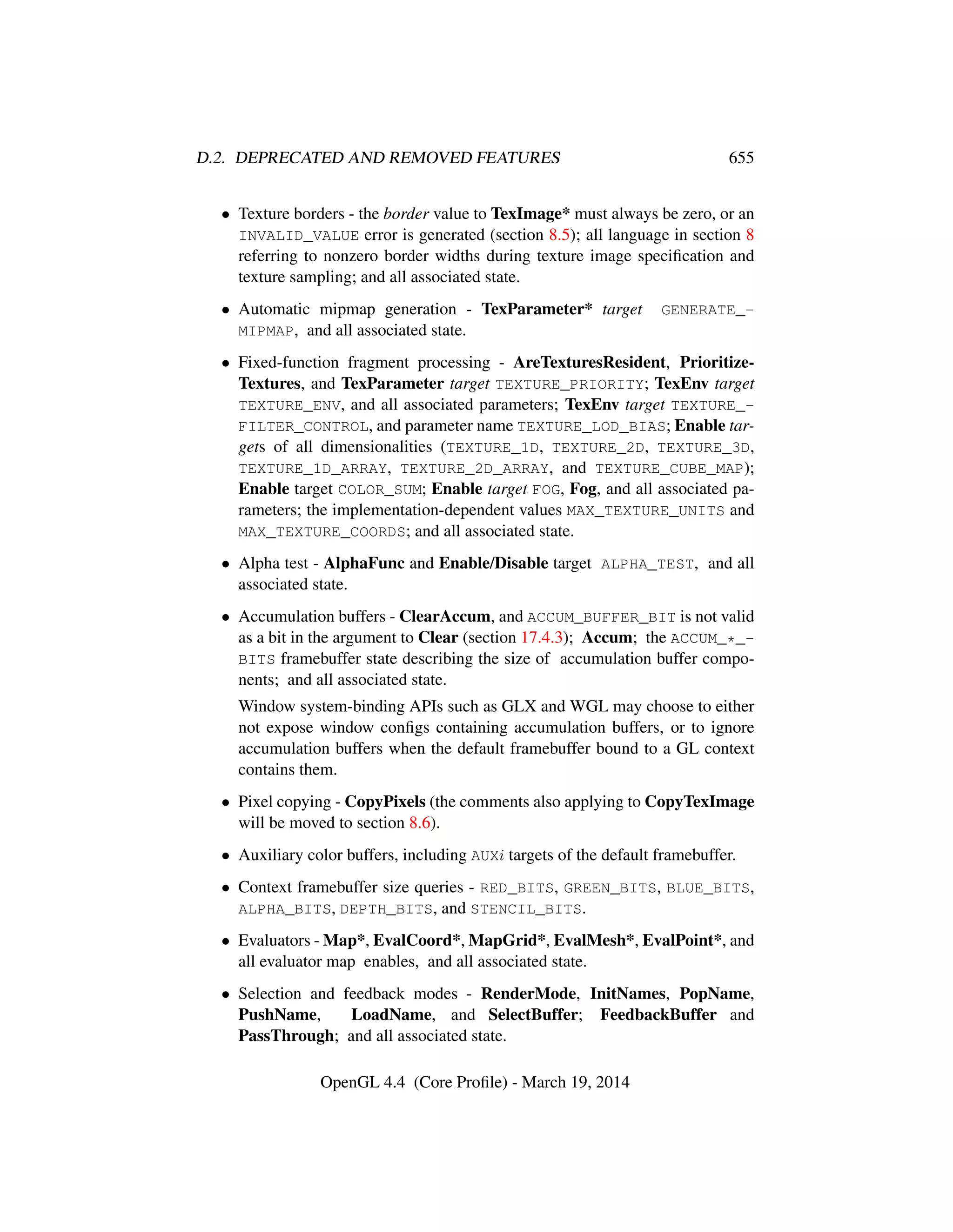 OpenGL Spec 4.4 Core