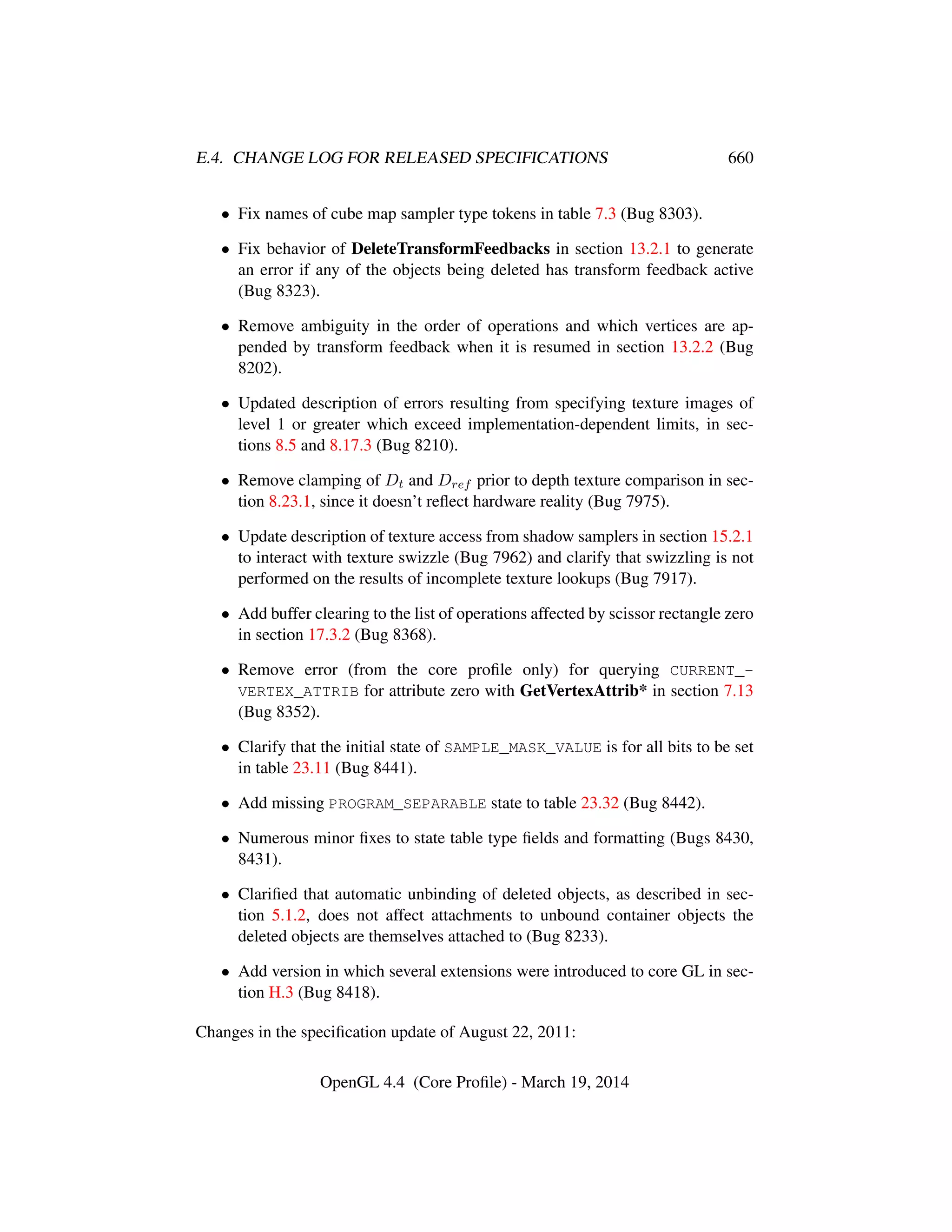 OpenGL Spec 4.4 Core