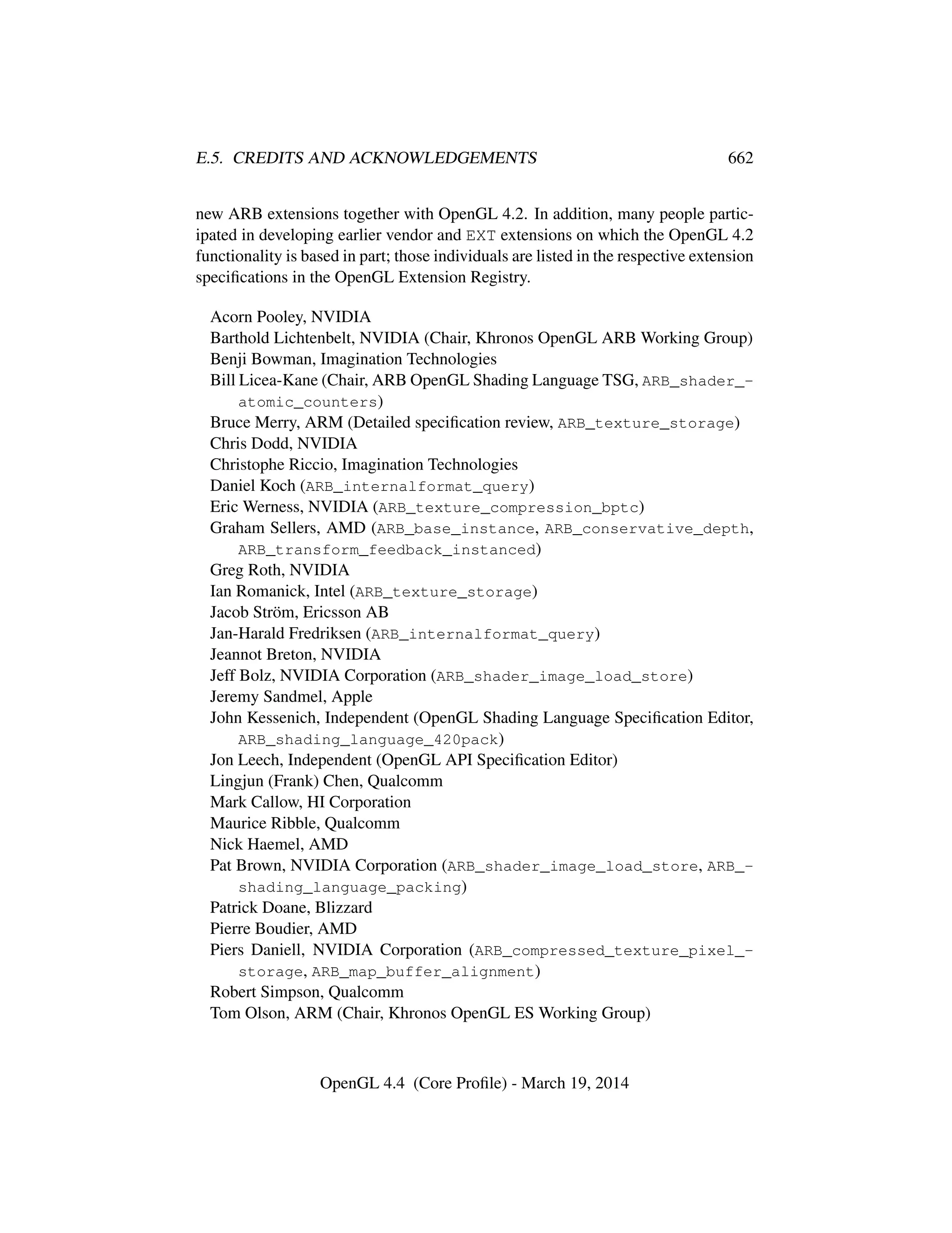 OpenGL Spec 4.4 Core