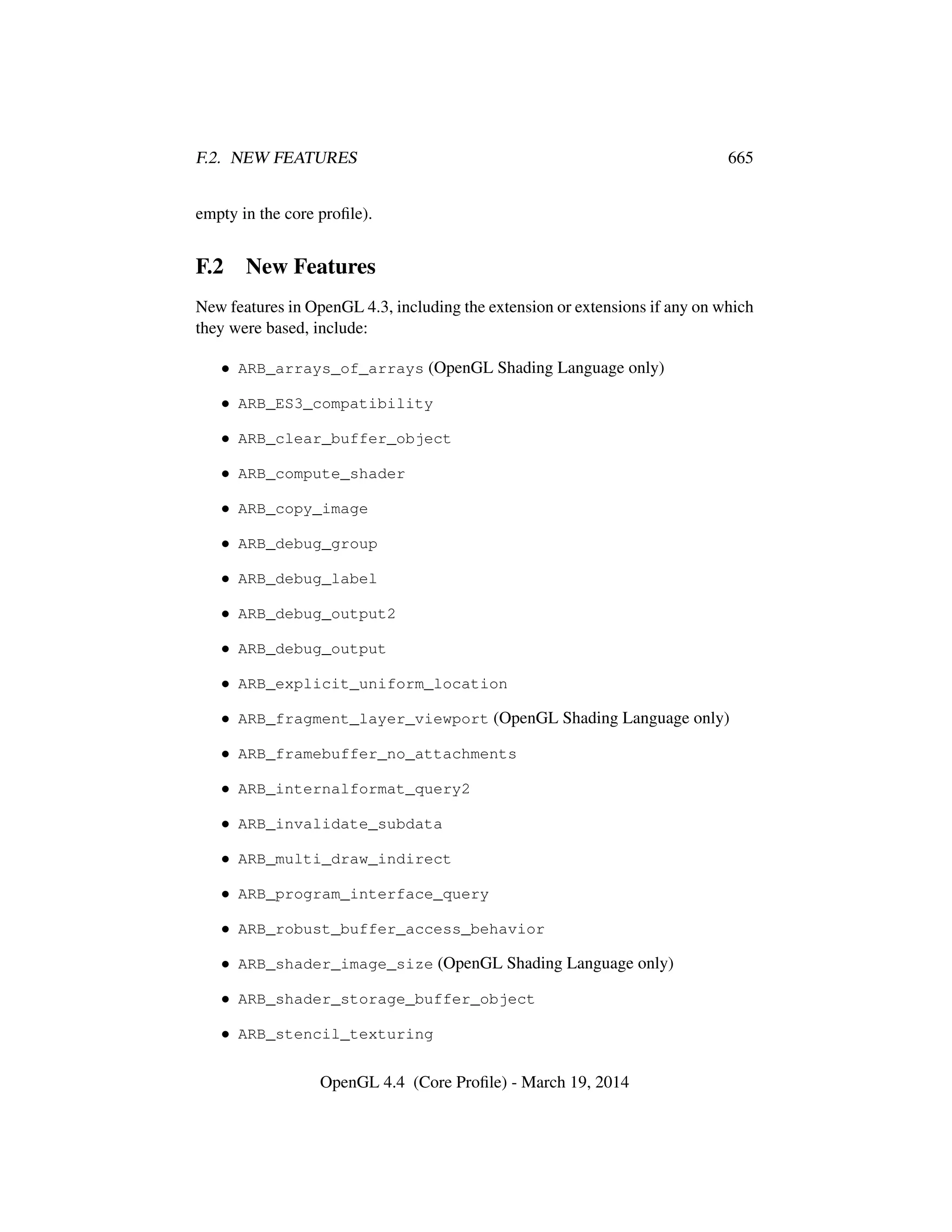 OpenGL Spec 4.4 Core
