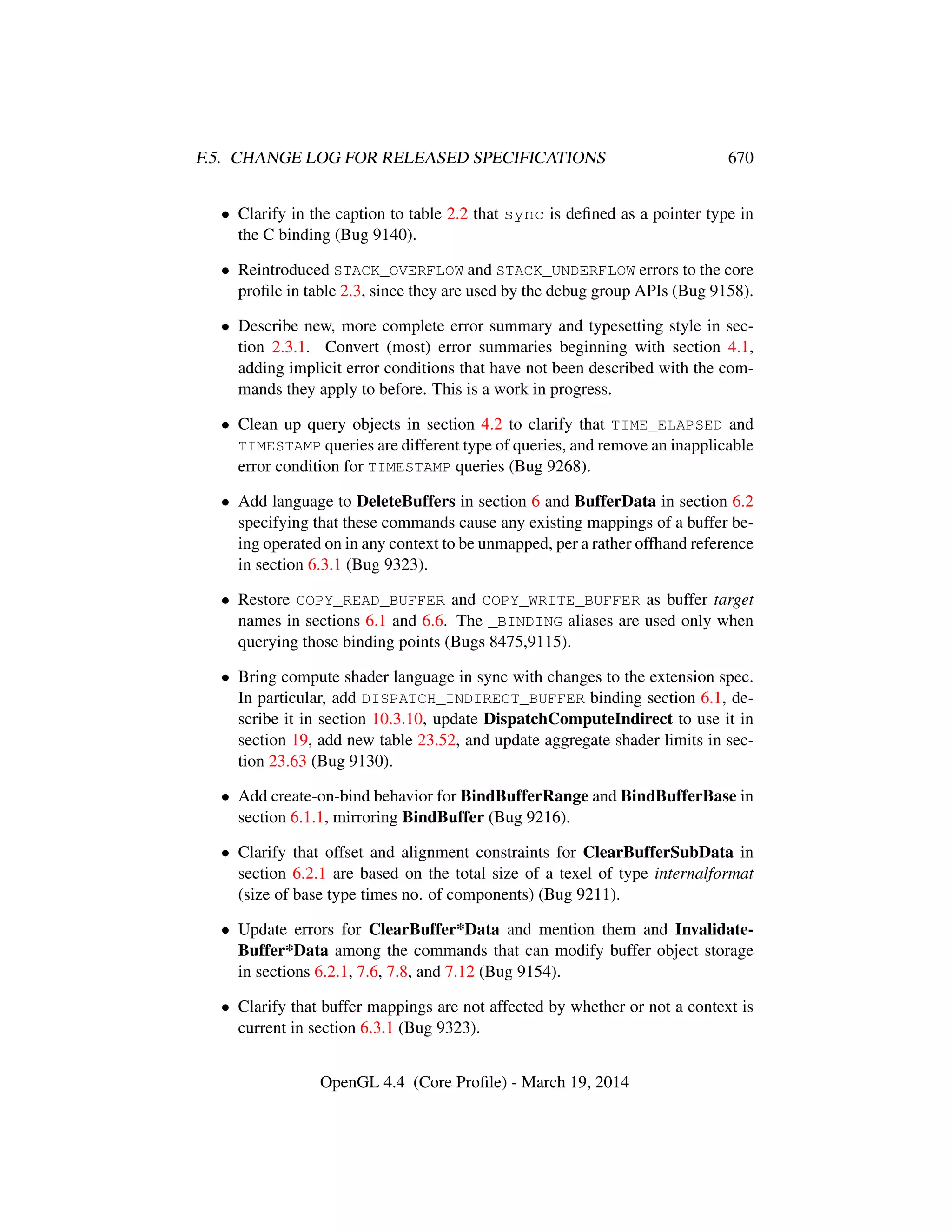 OpenGL Spec 4.4 Core