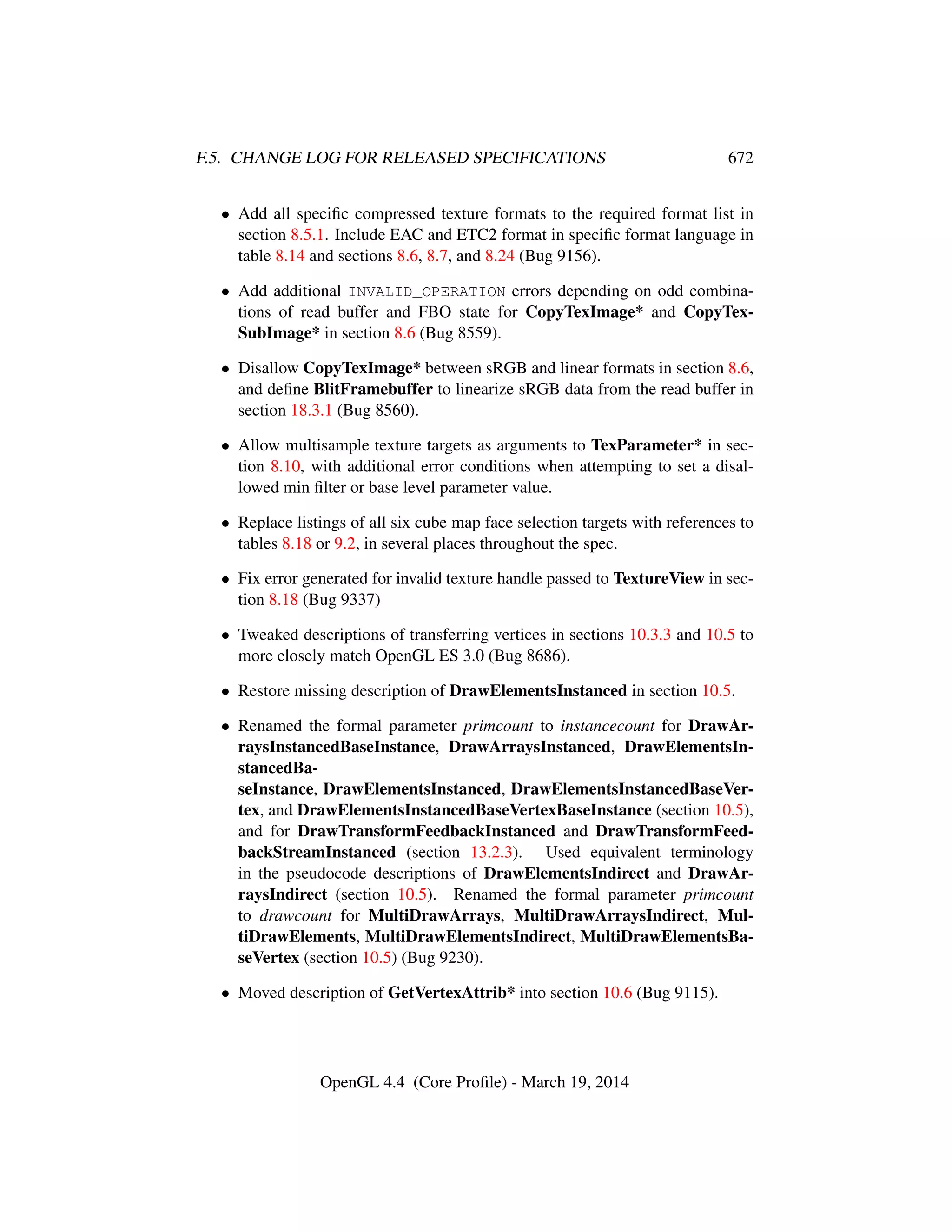 OpenGL Spec 4.4 Core