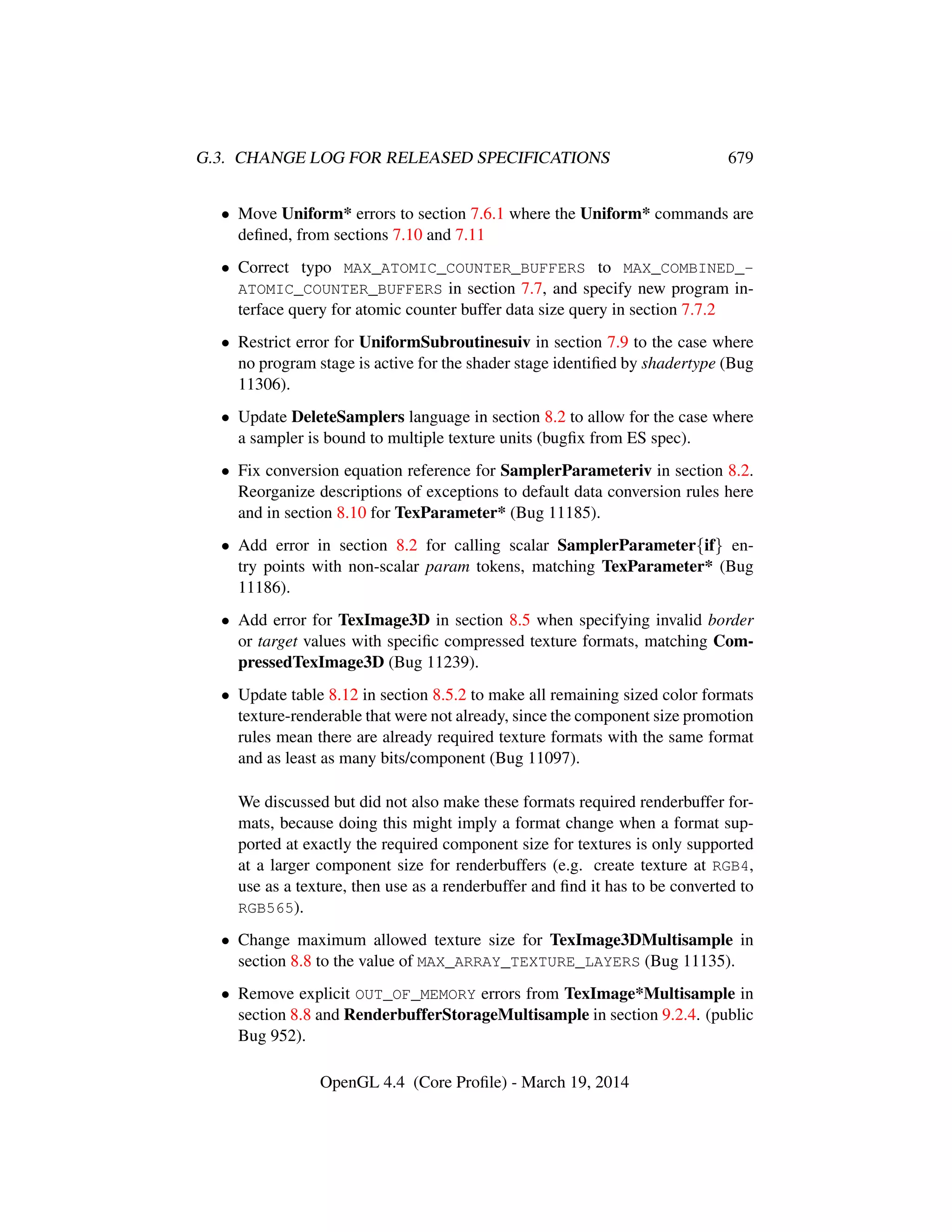 OpenGL Spec 4.4 Core