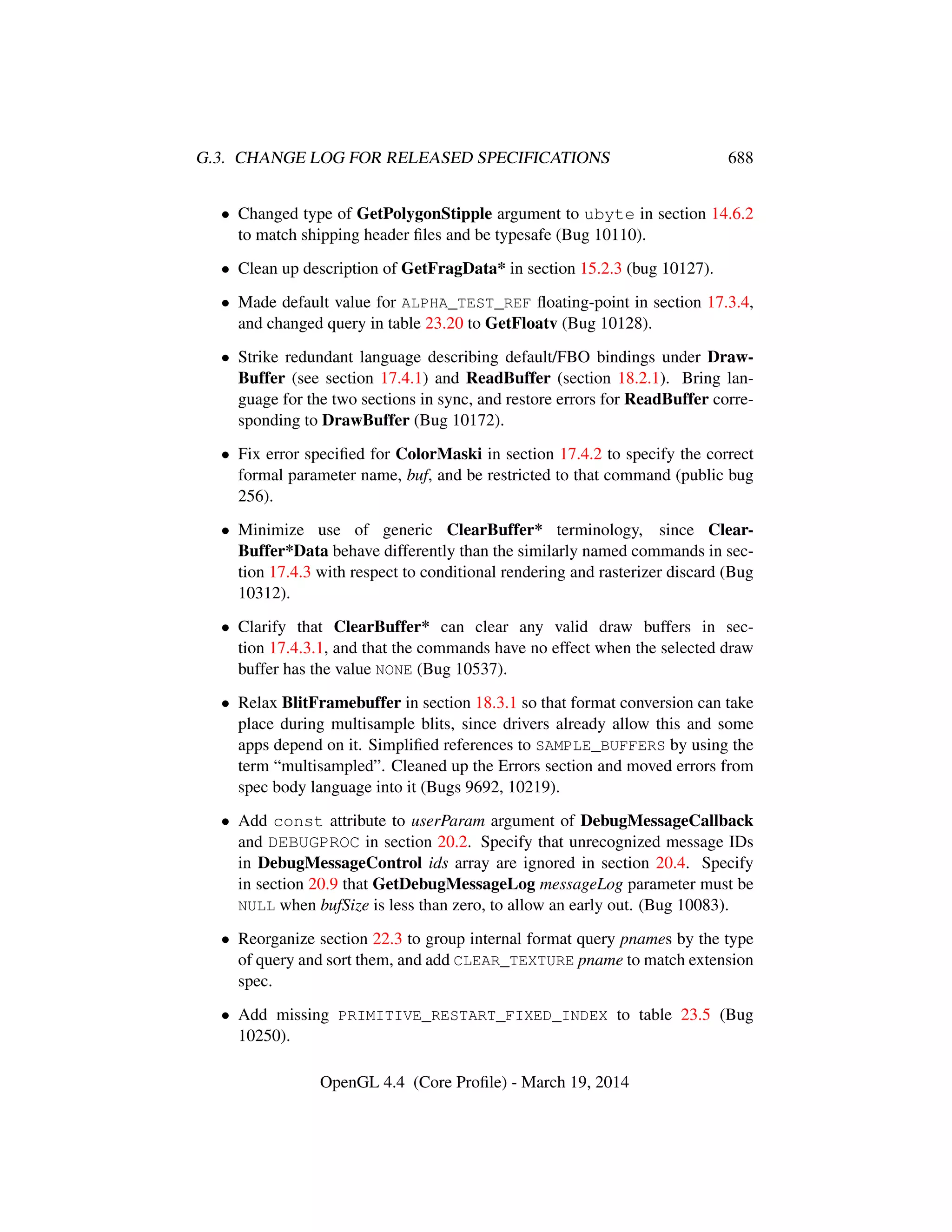OpenGL Spec 4.4 Core