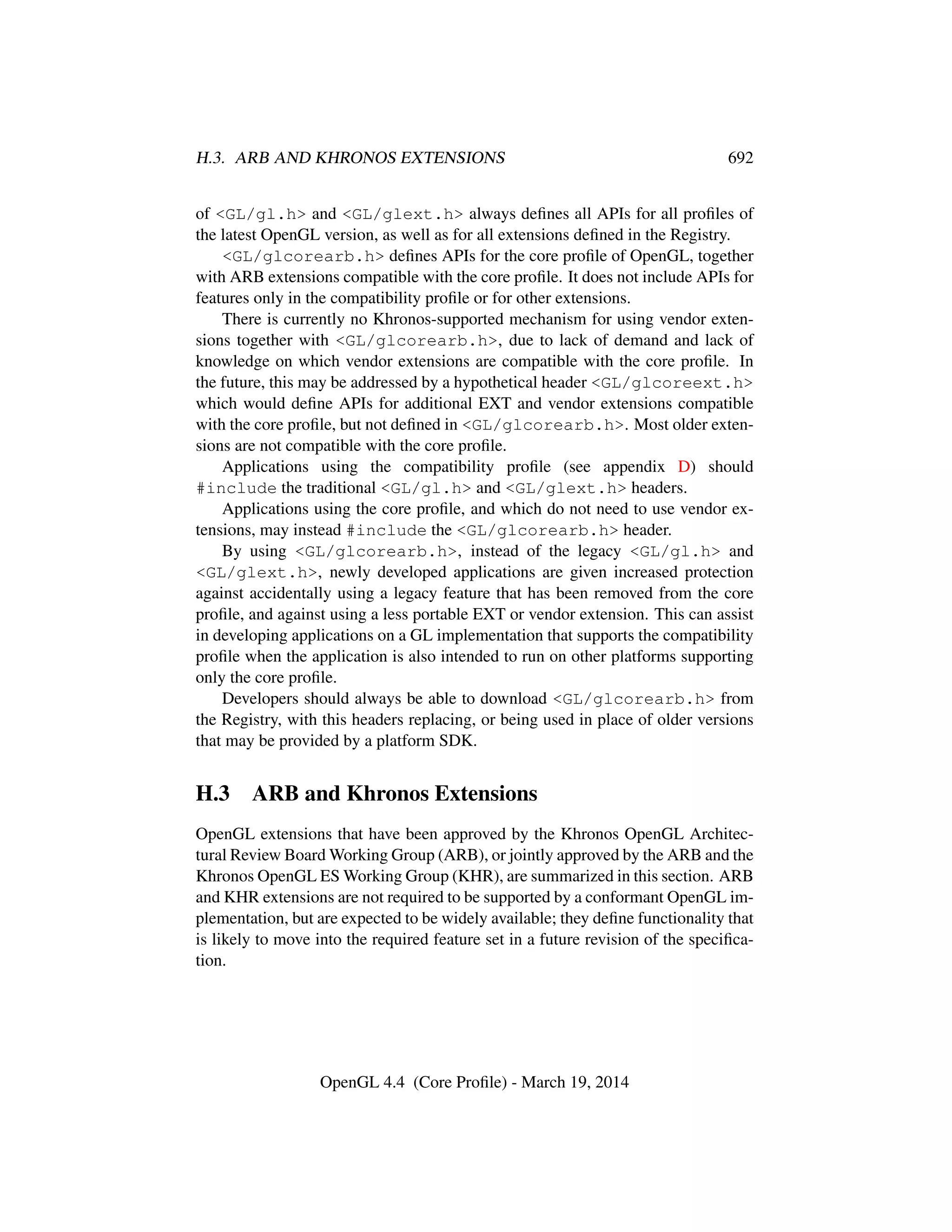 OpenGL Spec 4.4 Core