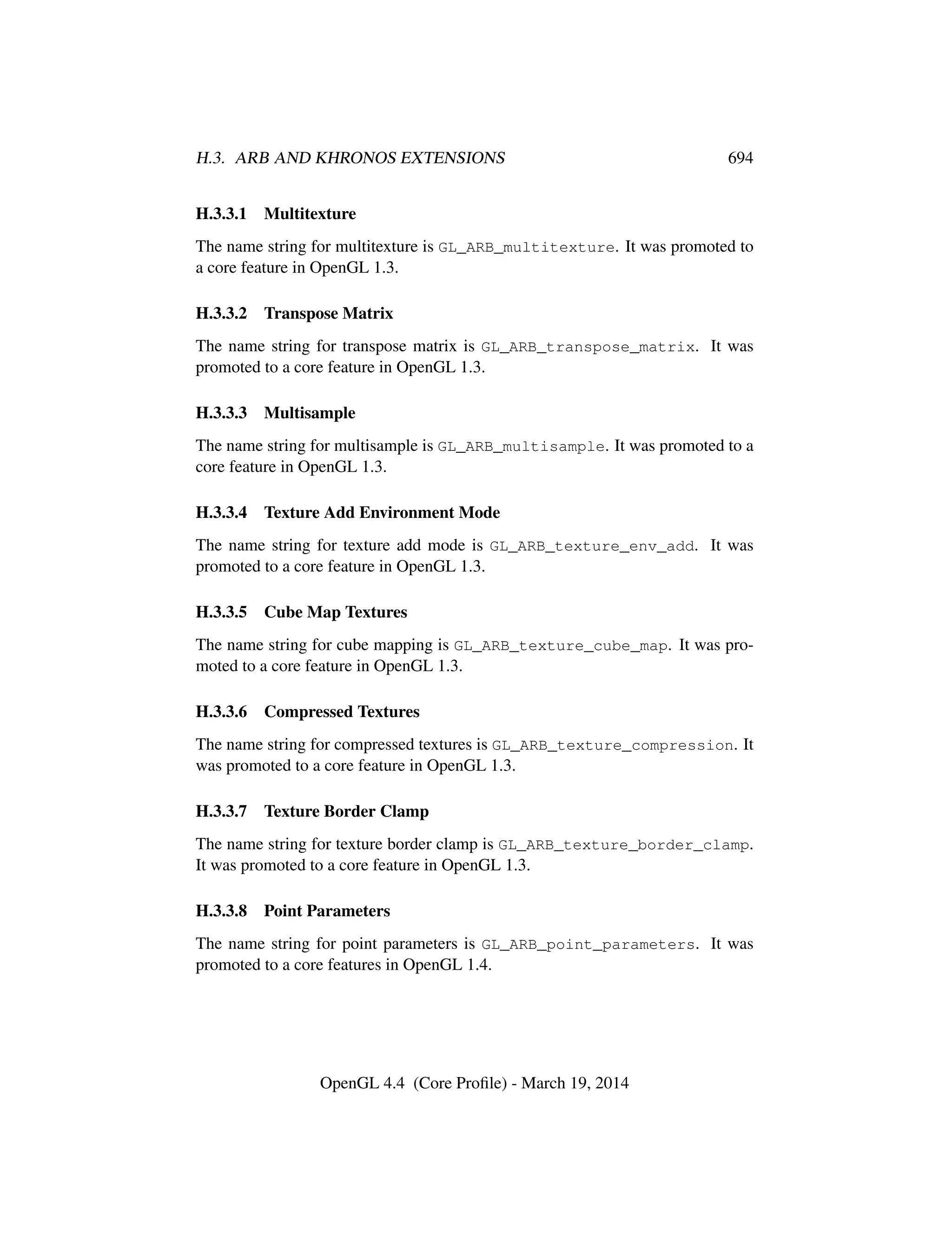 OpenGL Spec 4.4 Core