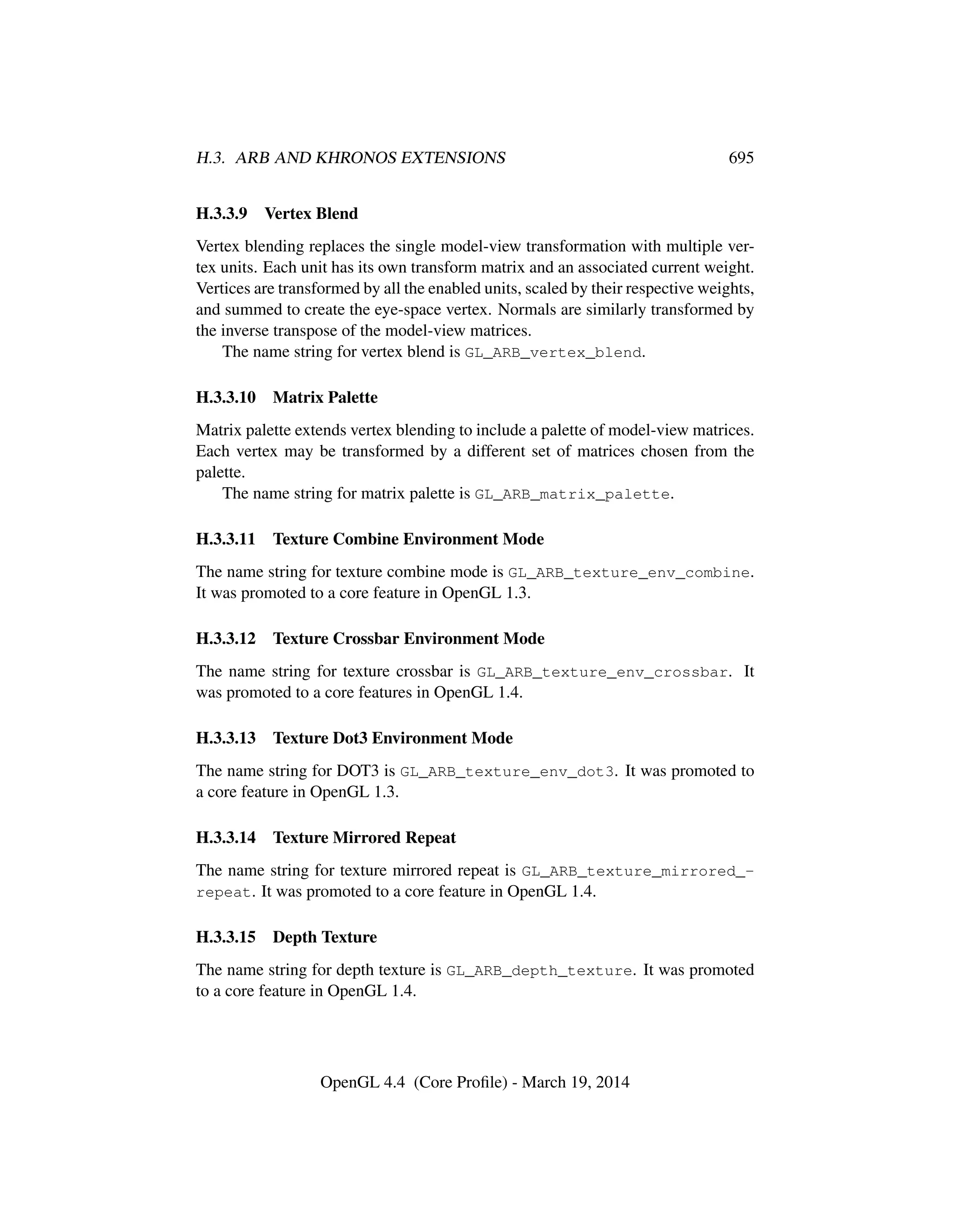 OpenGL Spec 4.4 Core