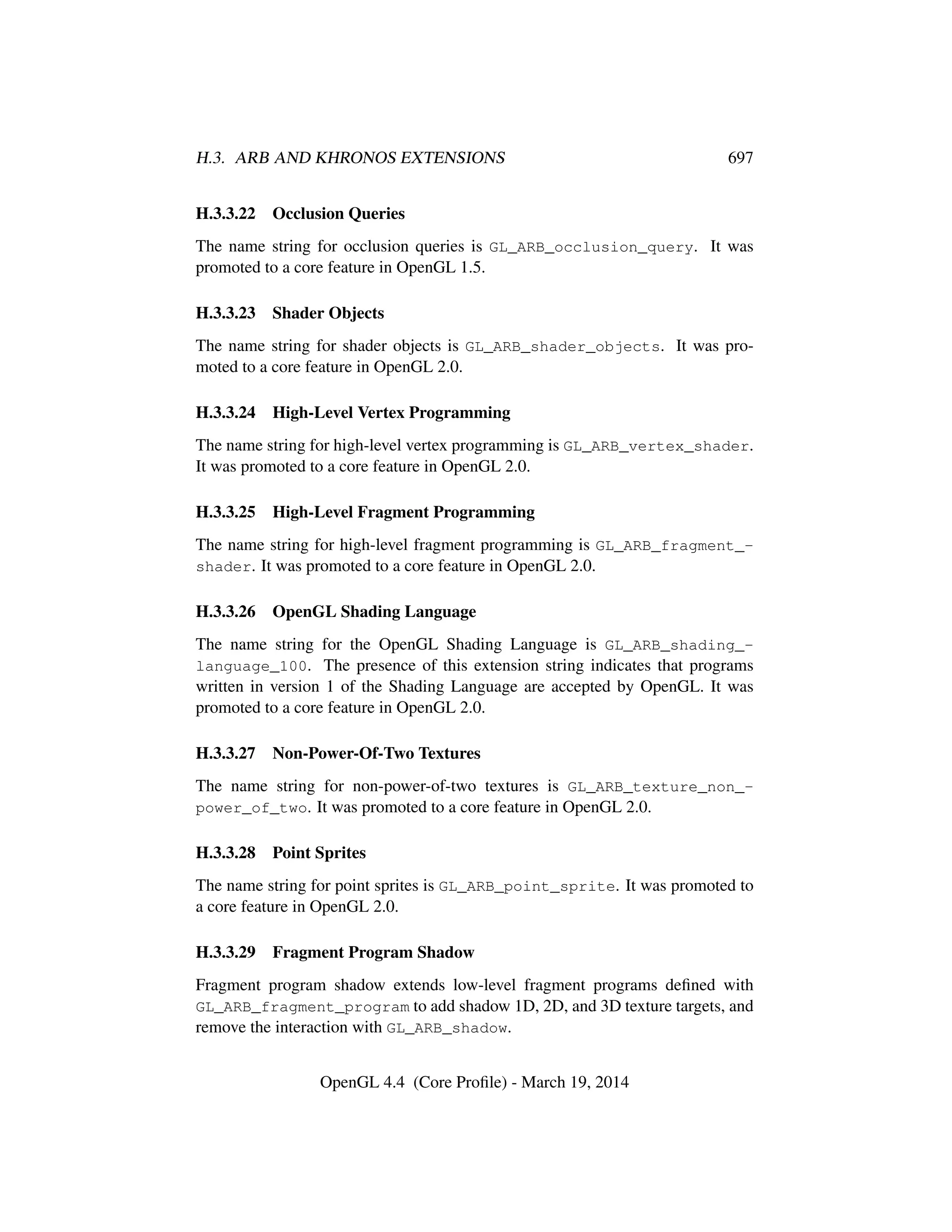 OpenGL Spec 4.4 Core