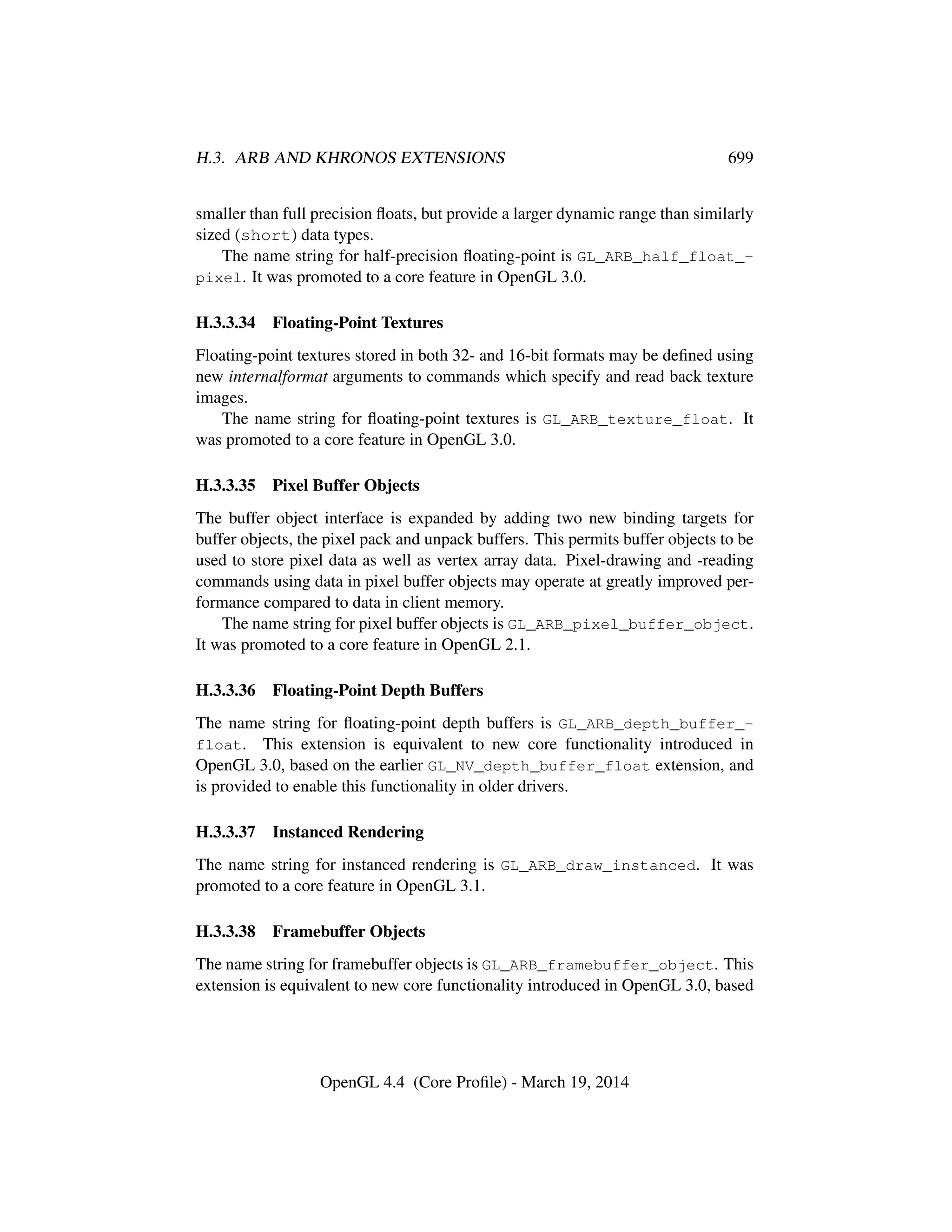 OpenGL Spec 4.4 Core