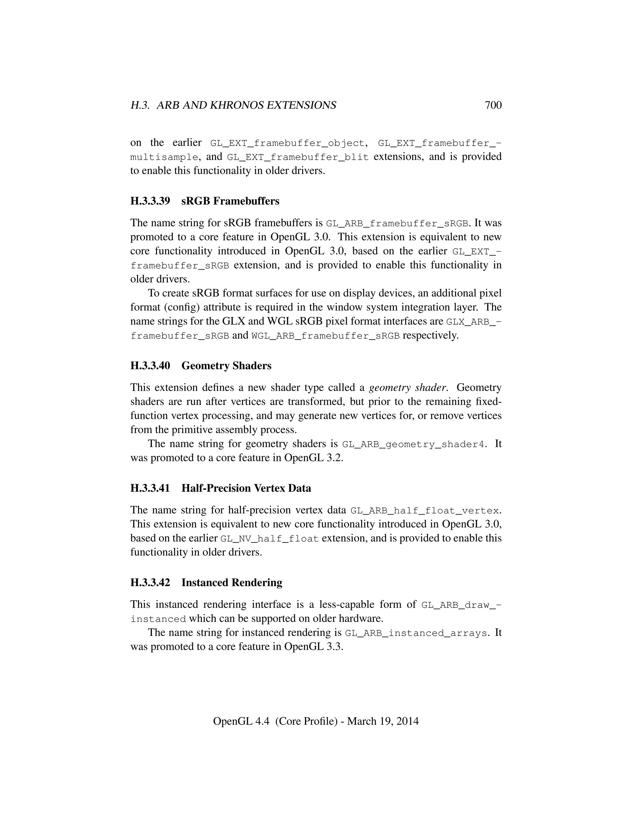 OpenGL Spec 4.4 Core