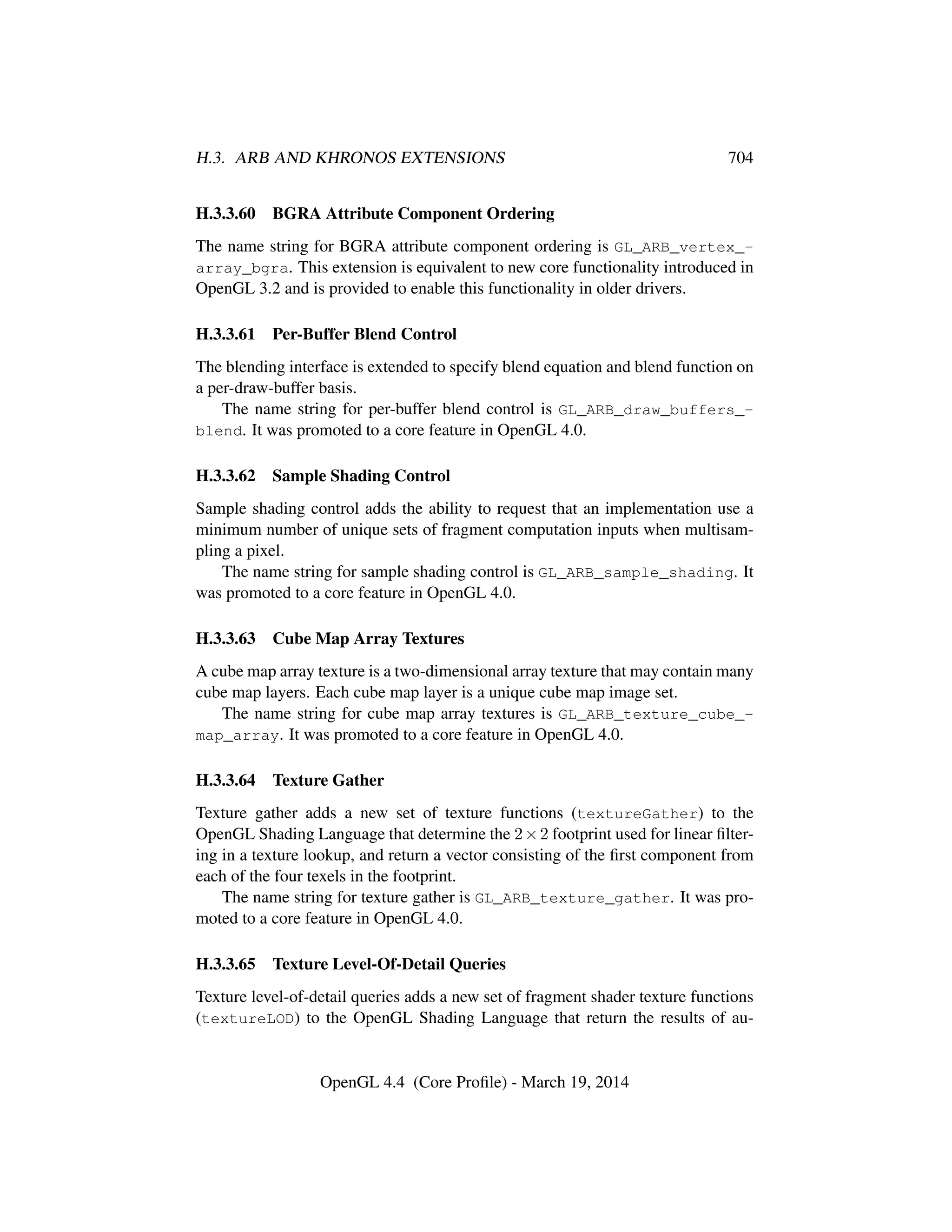 OpenGL Spec 4.4 Core