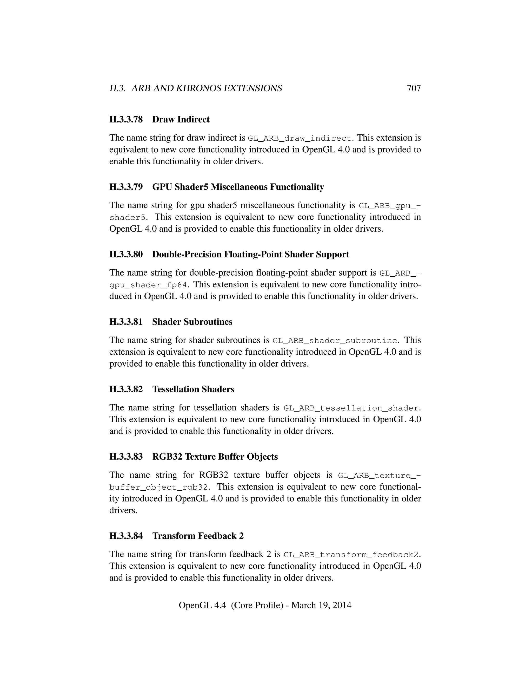 OpenGL Spec 4.4 Core