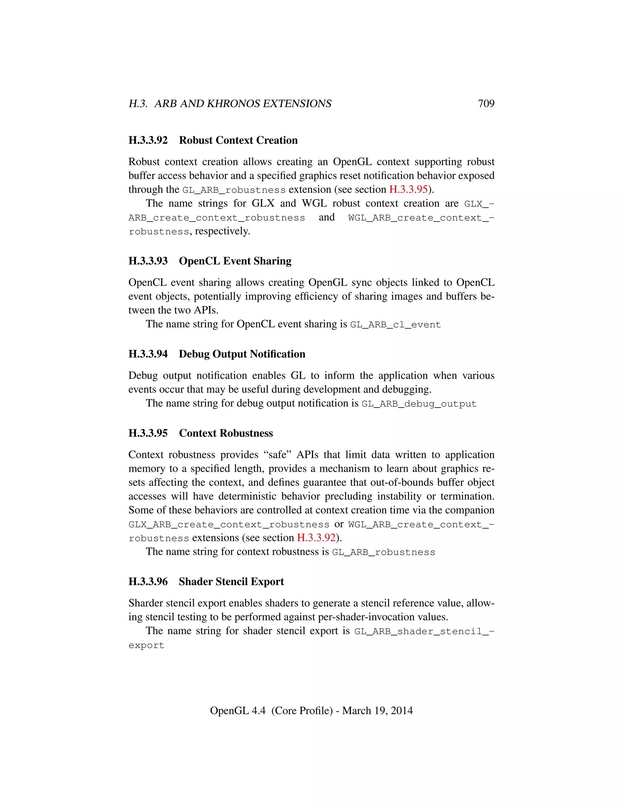 OpenGL Spec 4.4 Core