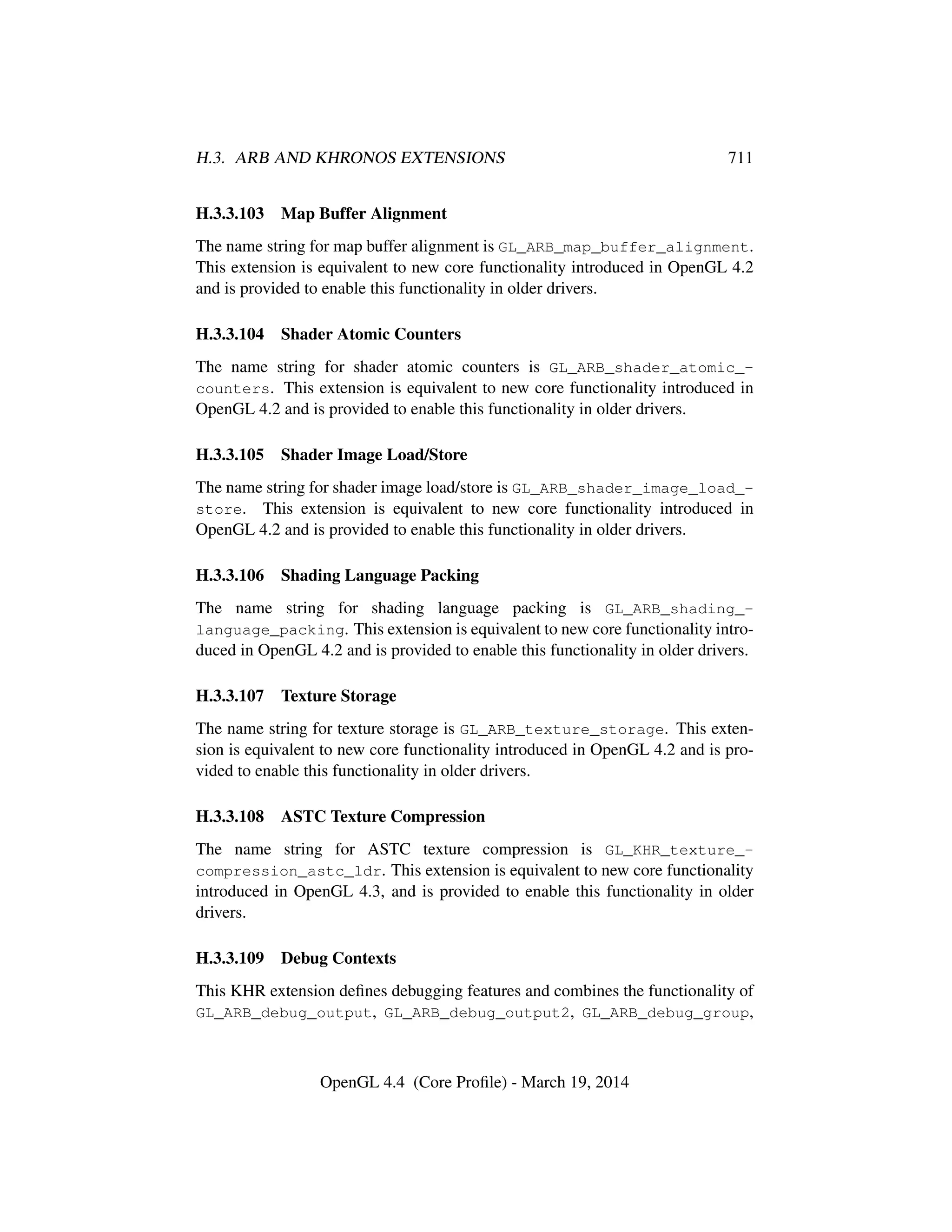 OpenGL Spec 4.4 Core