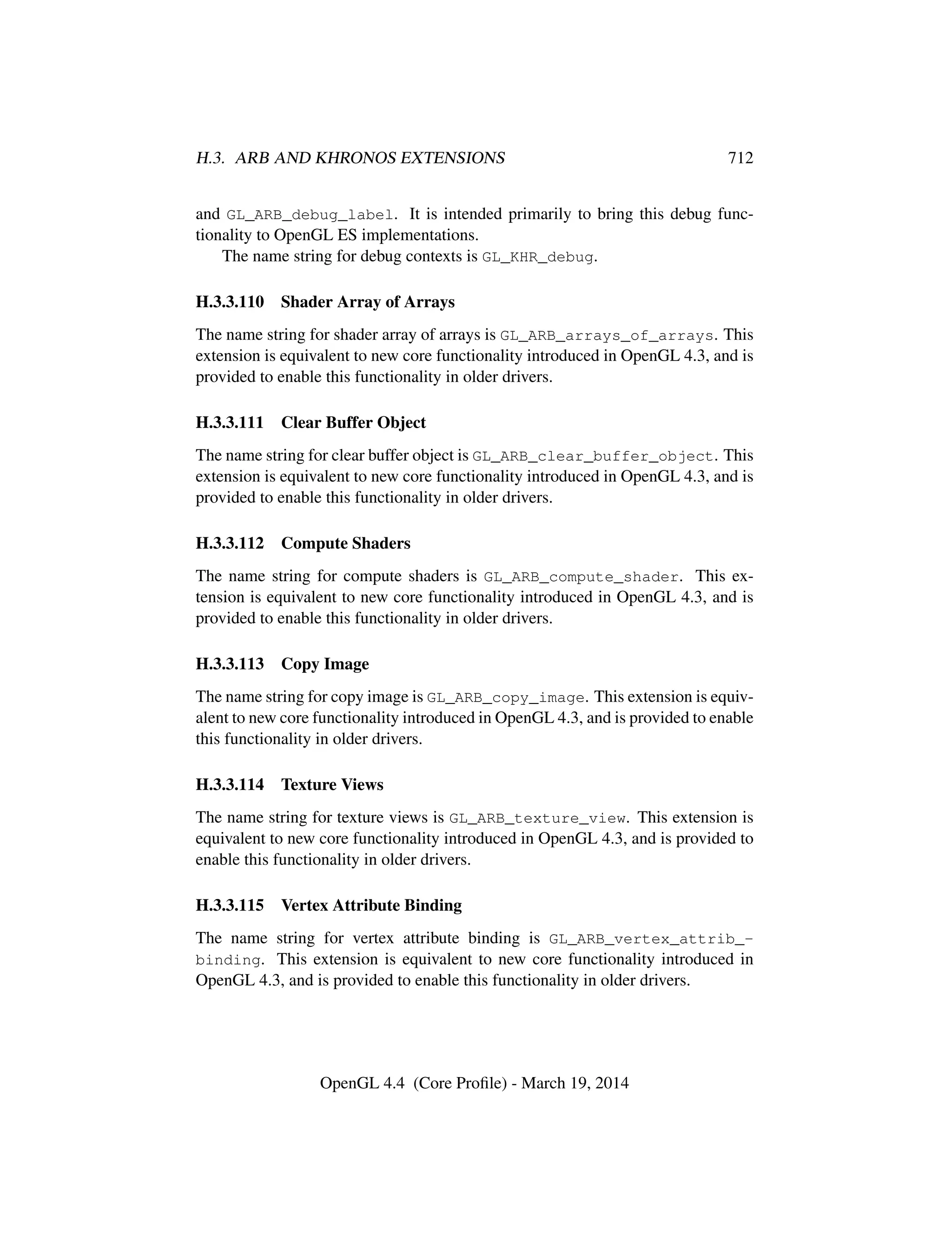 OpenGL Spec 4.4 Core