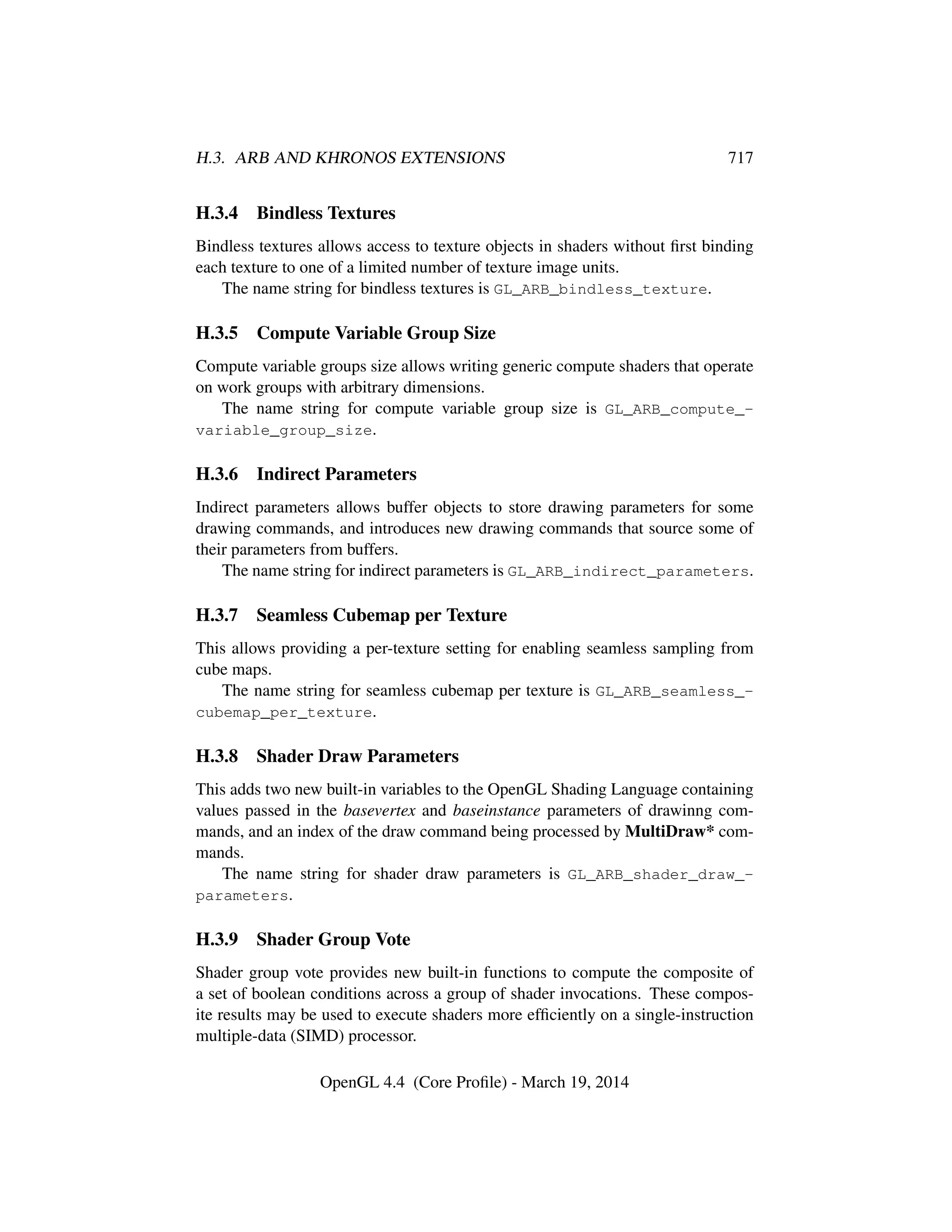 OpenGL Spec 4.4 Core