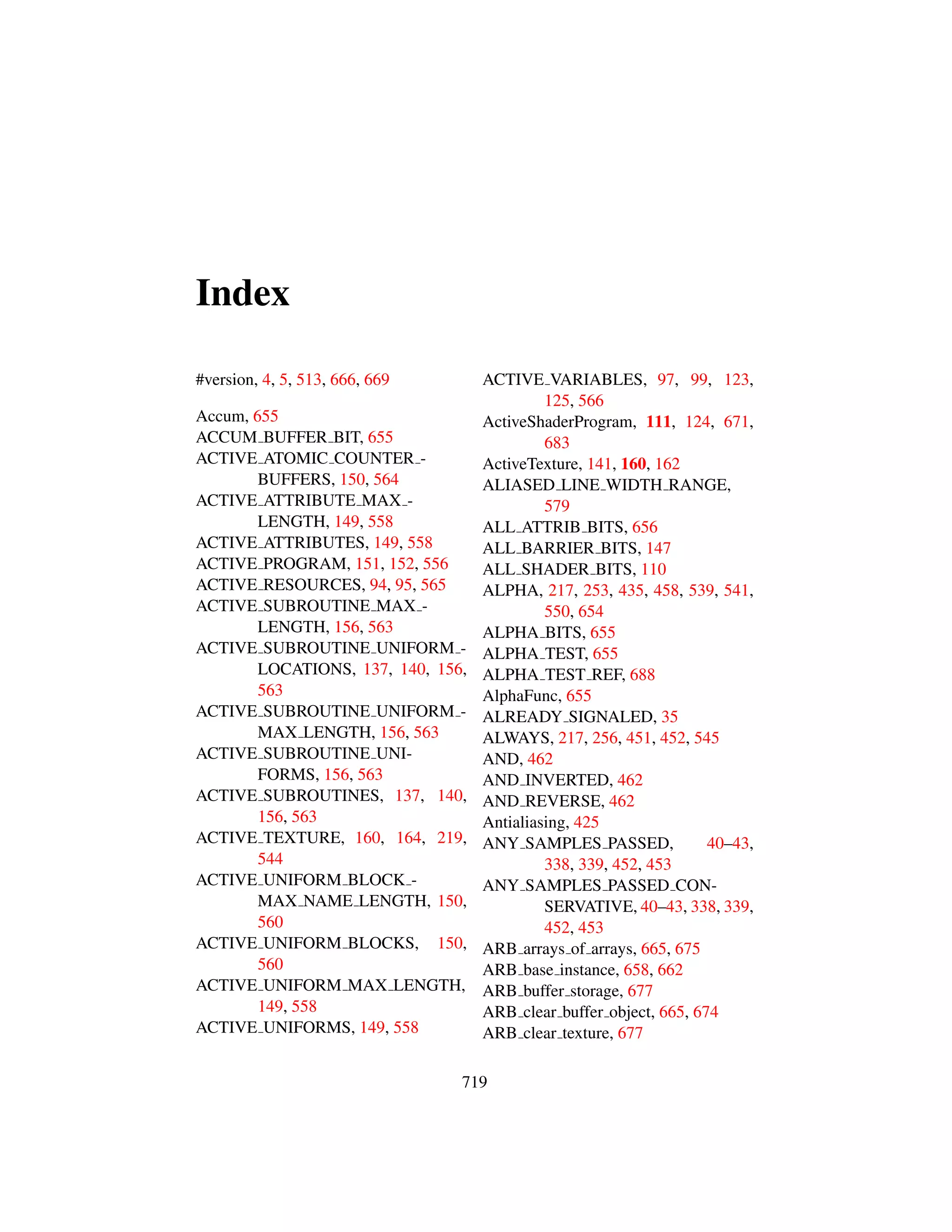 OpenGL Spec 4.4 Core