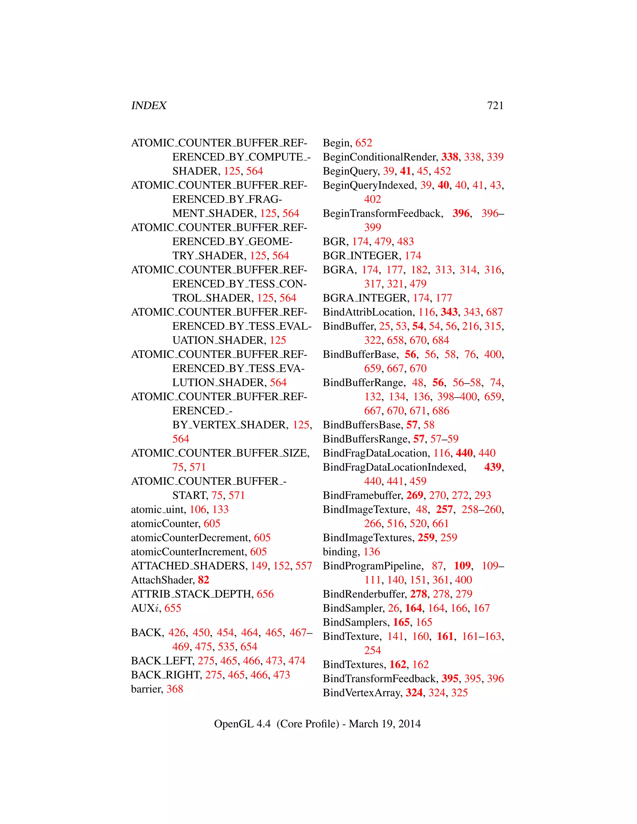 OpenGL Spec 4.4 Core