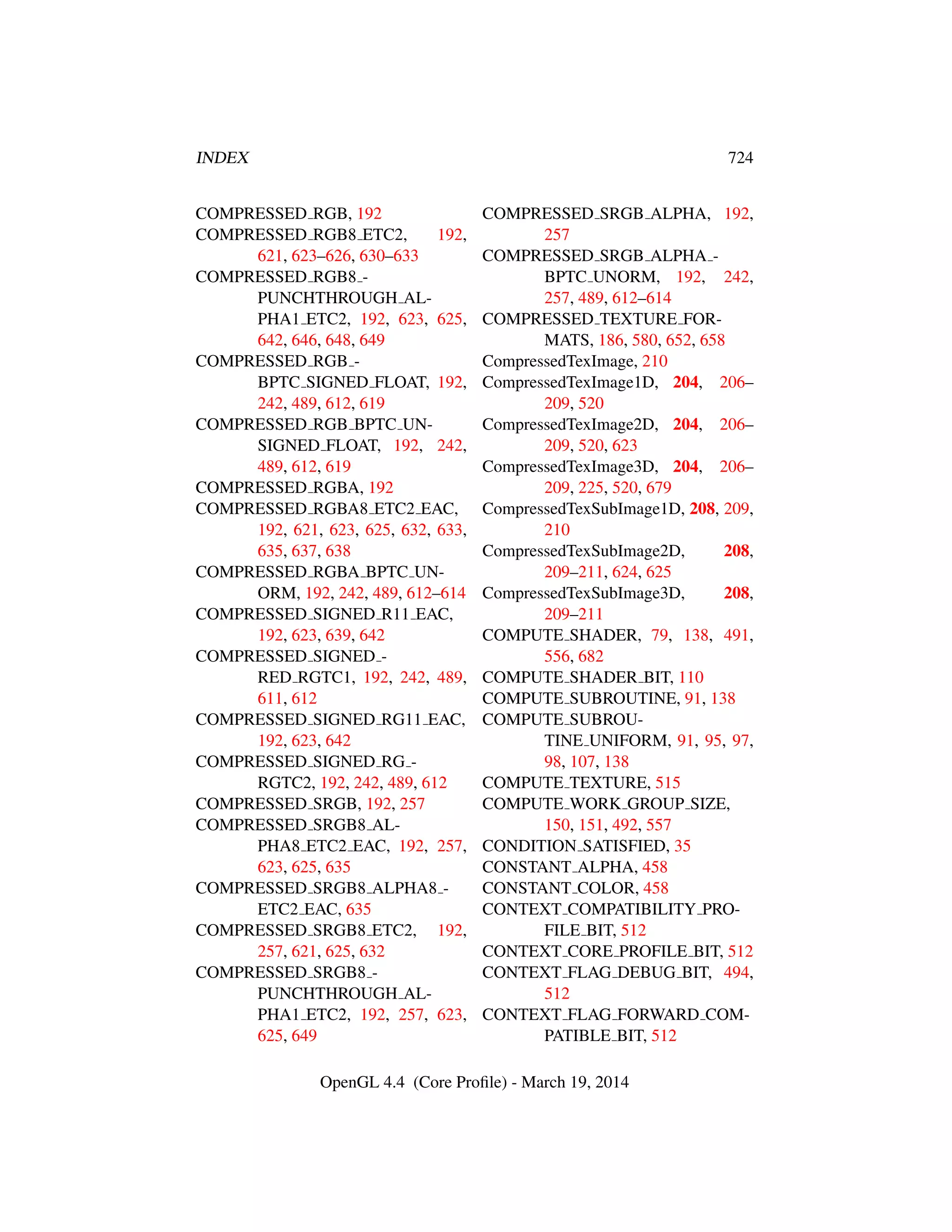 OpenGL Spec 4.4 Core