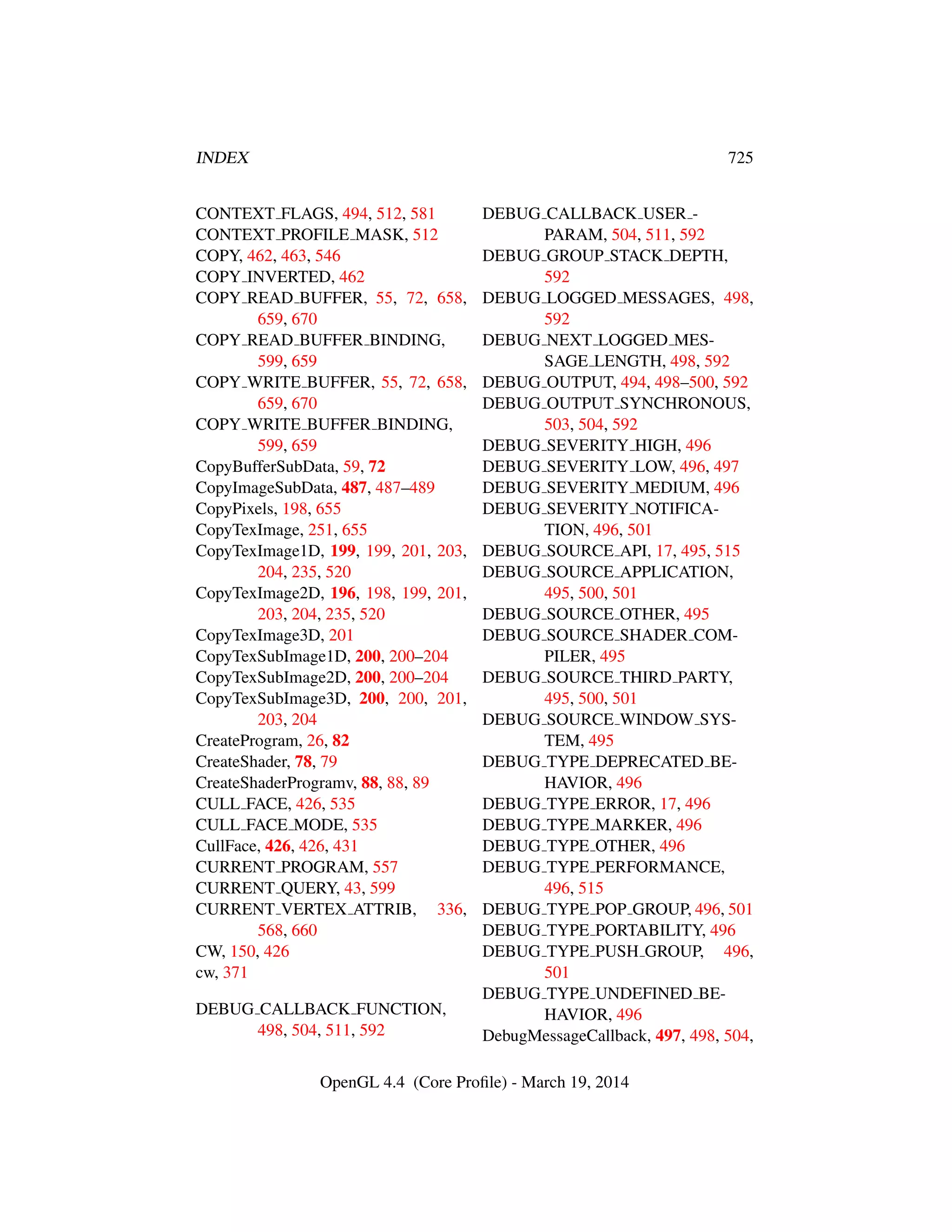 OpenGL Spec 4.4 Core